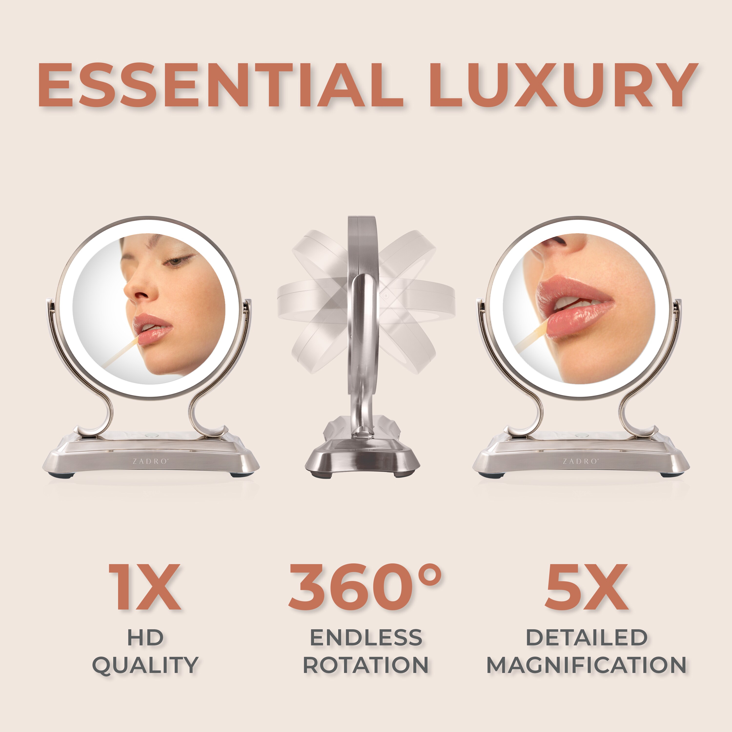 Zadro GLALT45RS Makeup-Mirrors - View #12