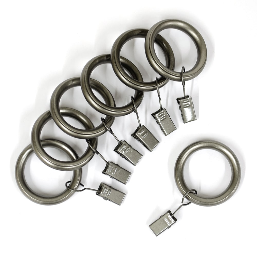 Curtain ring with clip Curtain Rods & Hardware at