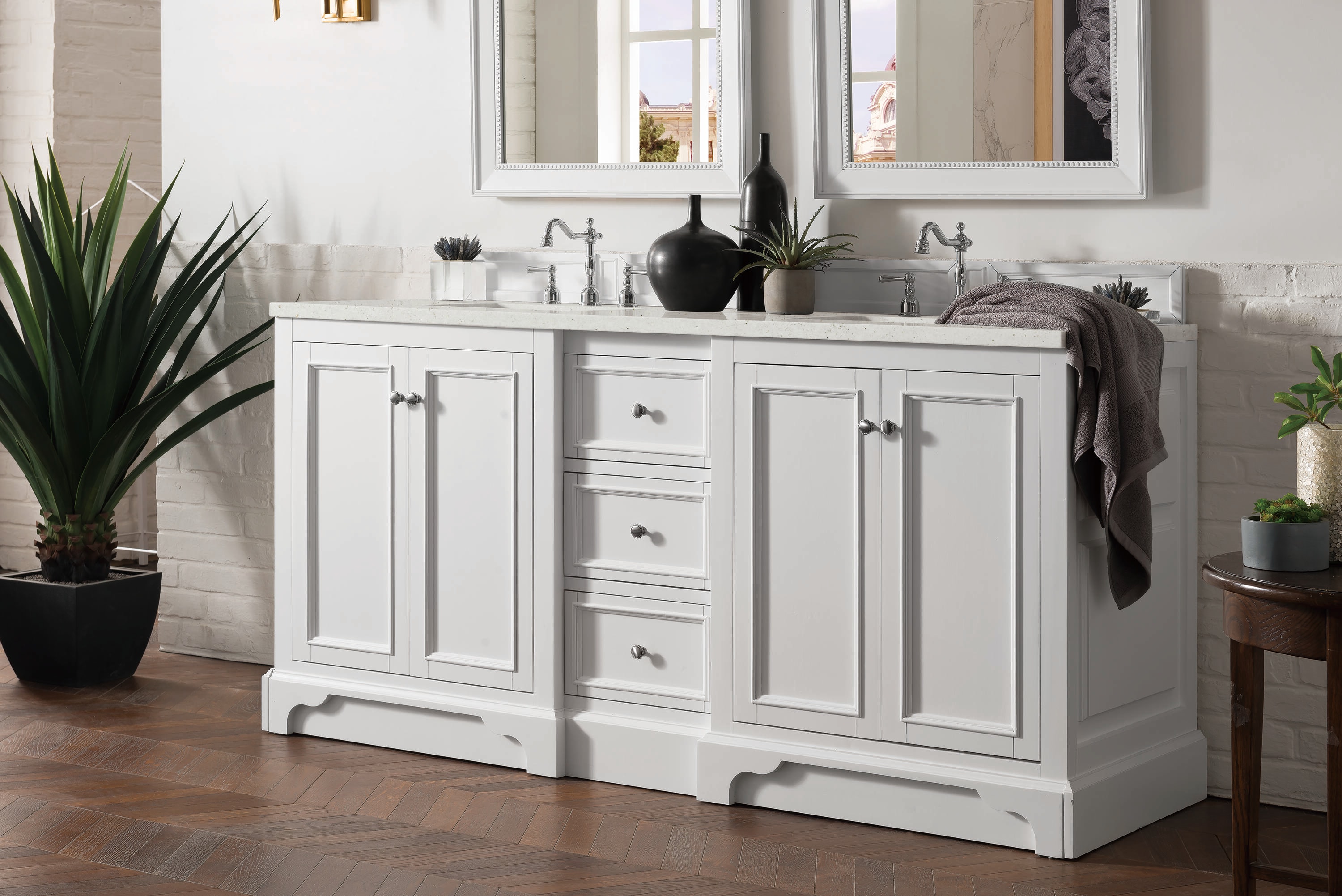 James Martin Vanities 825-V72-BW-3LDL Bath-Vanity-Combo - View #3