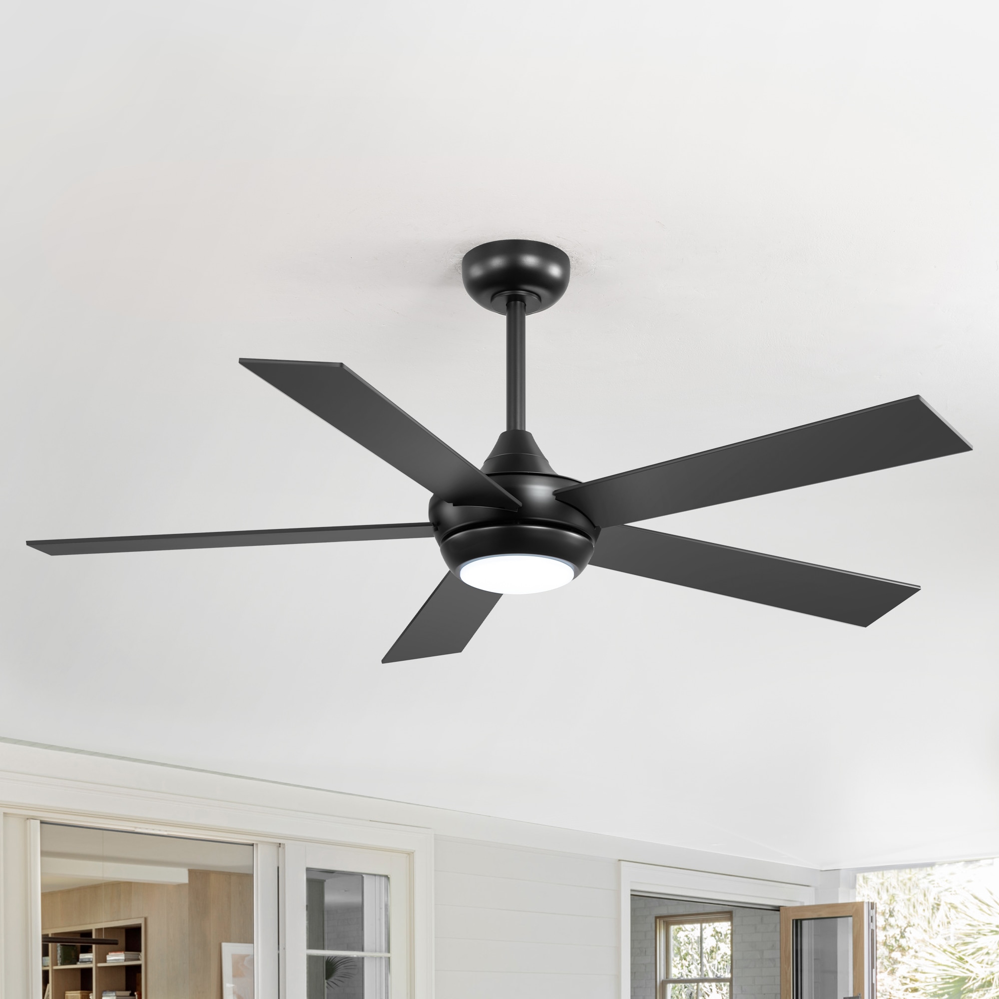 Ceiling fan with light outlet 20 inch