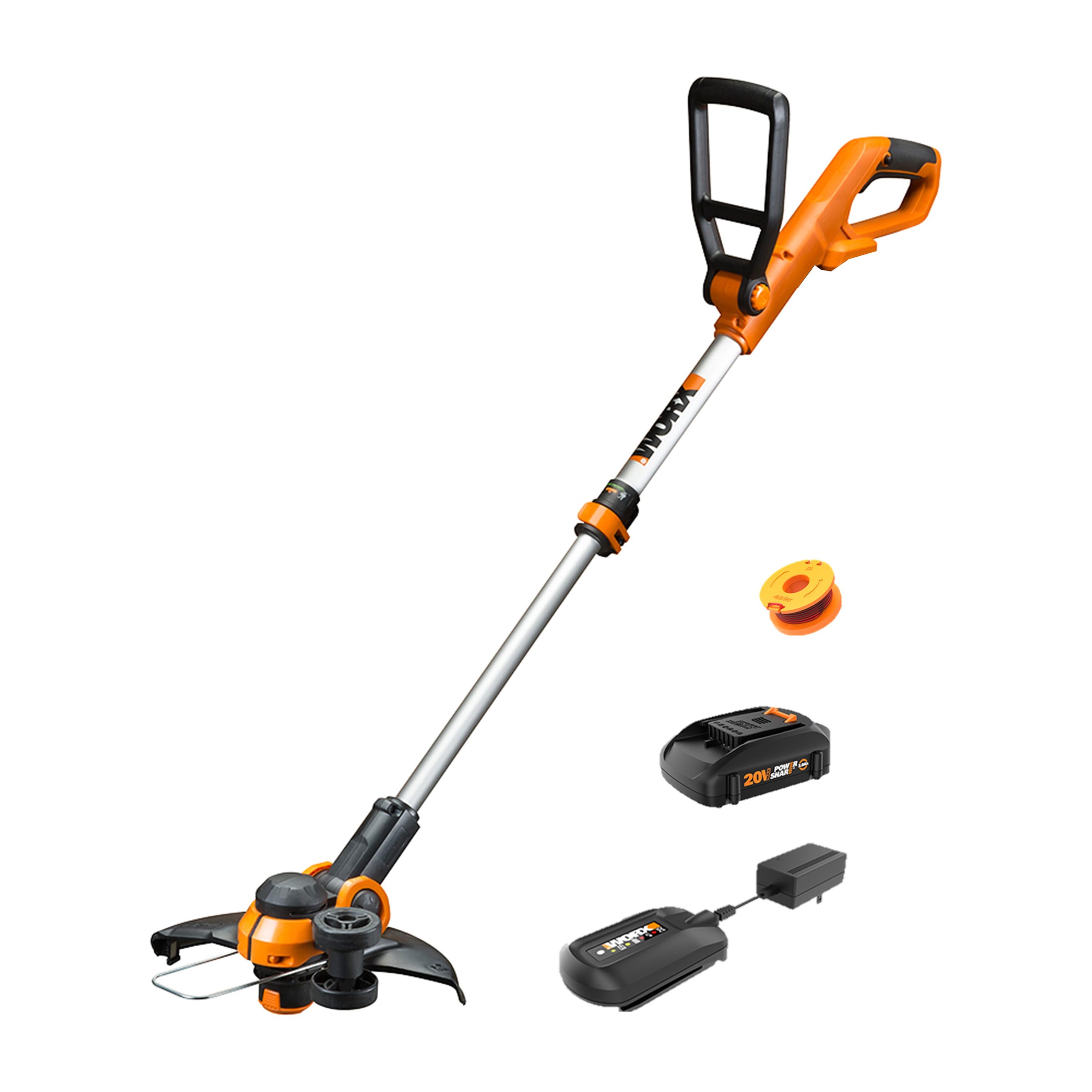 dozijn Donau Paleis WORX 20-volt 12-in Telescopic Cordless String Trimmer with 4-Amp (Battery  Included) in the Cordless Electric String Trimmers department at Lowes.com