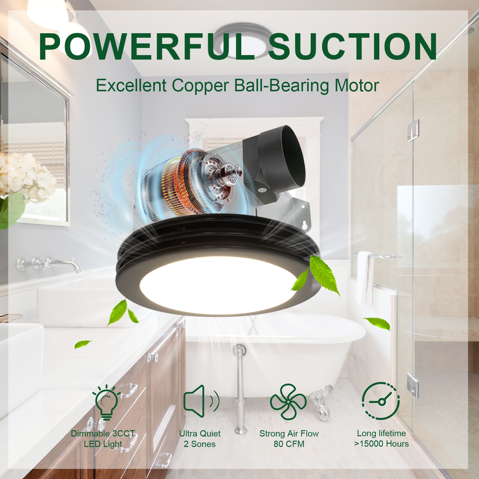 Akicon AK1480NL-MB Bath-Fans - View #3