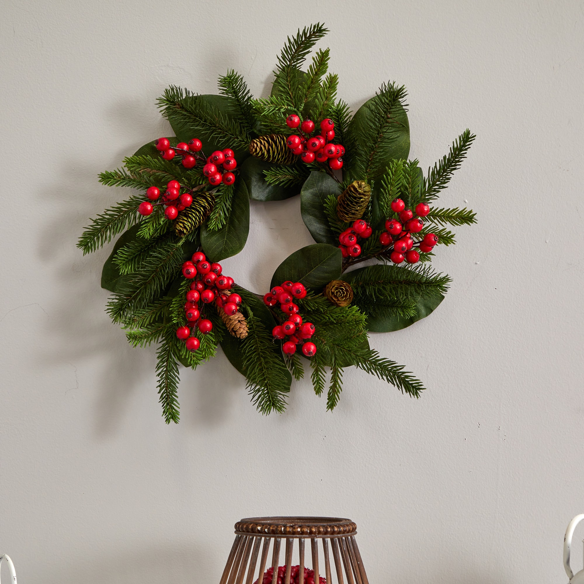 Nearly Natural 4266 Artificial-Christmas-Wreaths - View #4