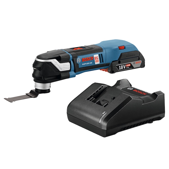 Bosch Starlock Cordless Brushless 18-volt Variable Speed 3-Piece  Oscillating Multi-Tool Kit with Soft Case (1-Battery Included)