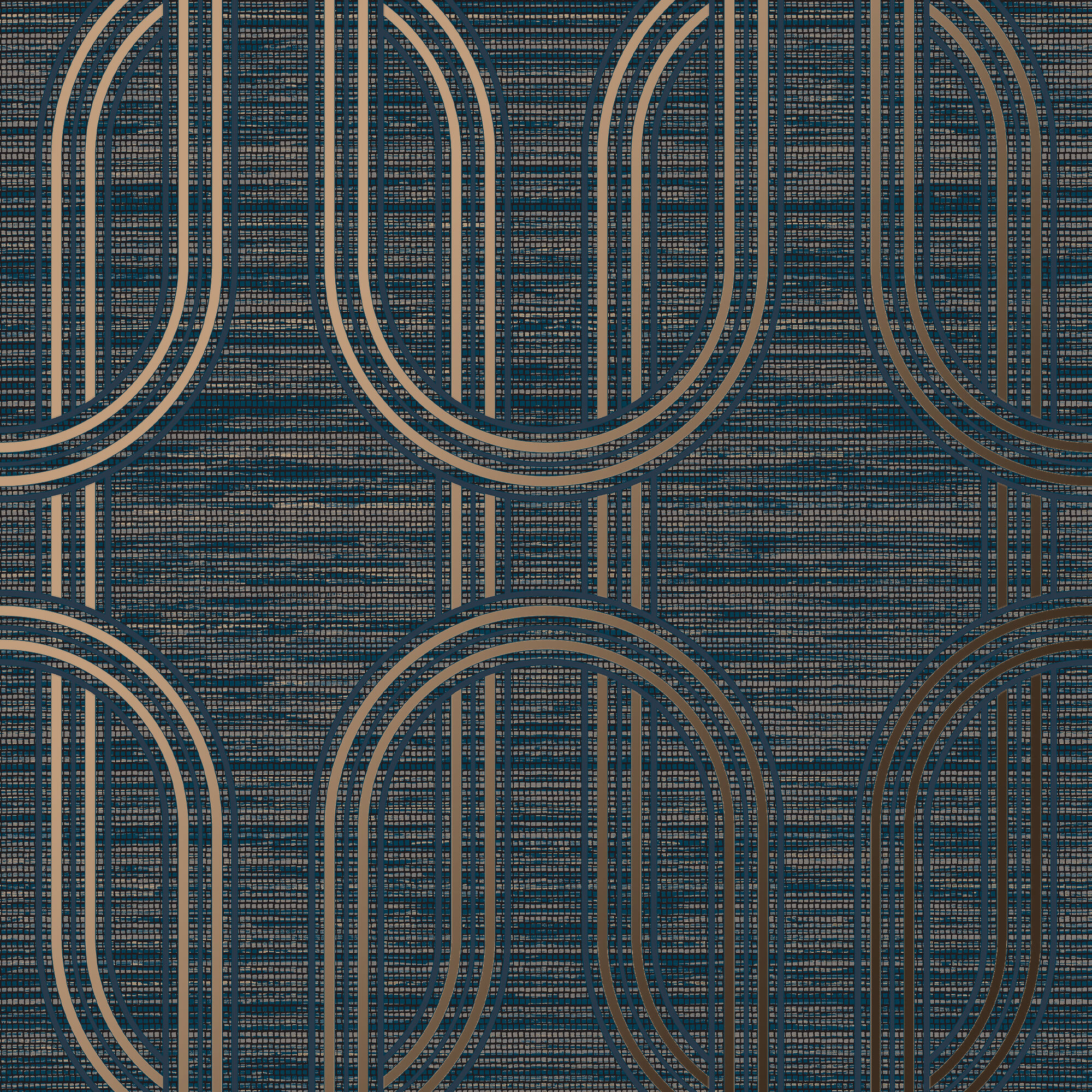 Graham & Brown 12085894 Boutique Indulgence 20.5-Inches Sapphire Non-woven Textured Geometric 56-Sq. Feet Unpasted Paste the wall Wallpaper Sample