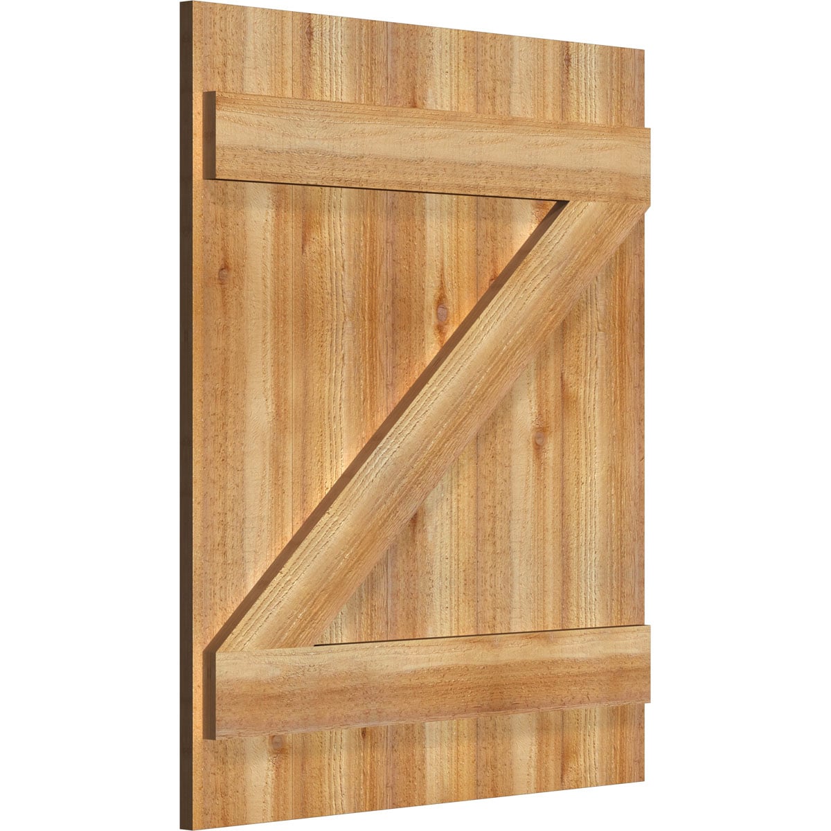 Ekena Millwork RBJ06Z26X032RWR Exterior-Shutters - View #2