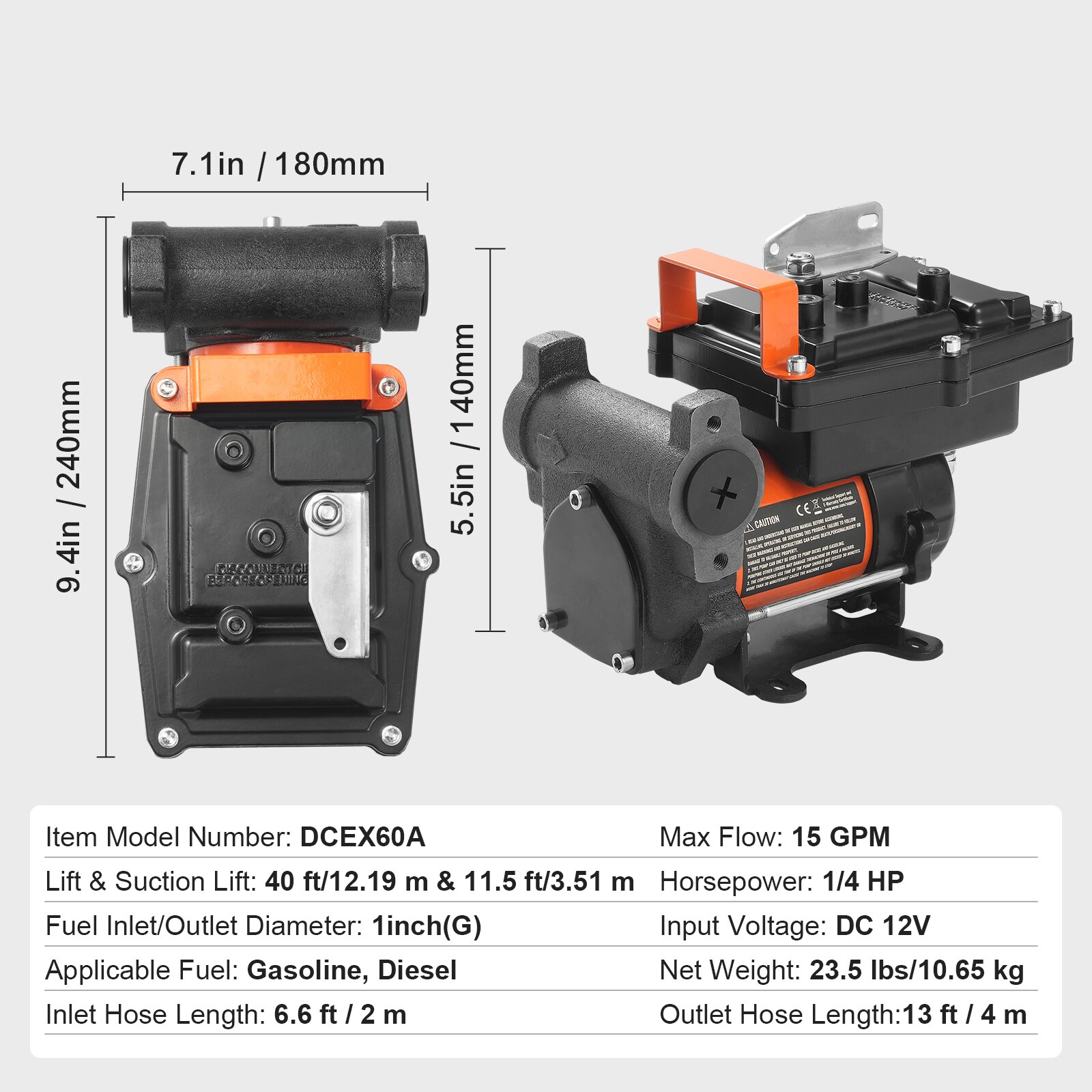 VEVOR SCFBBMG15GPM06447V9 pumps - View #7