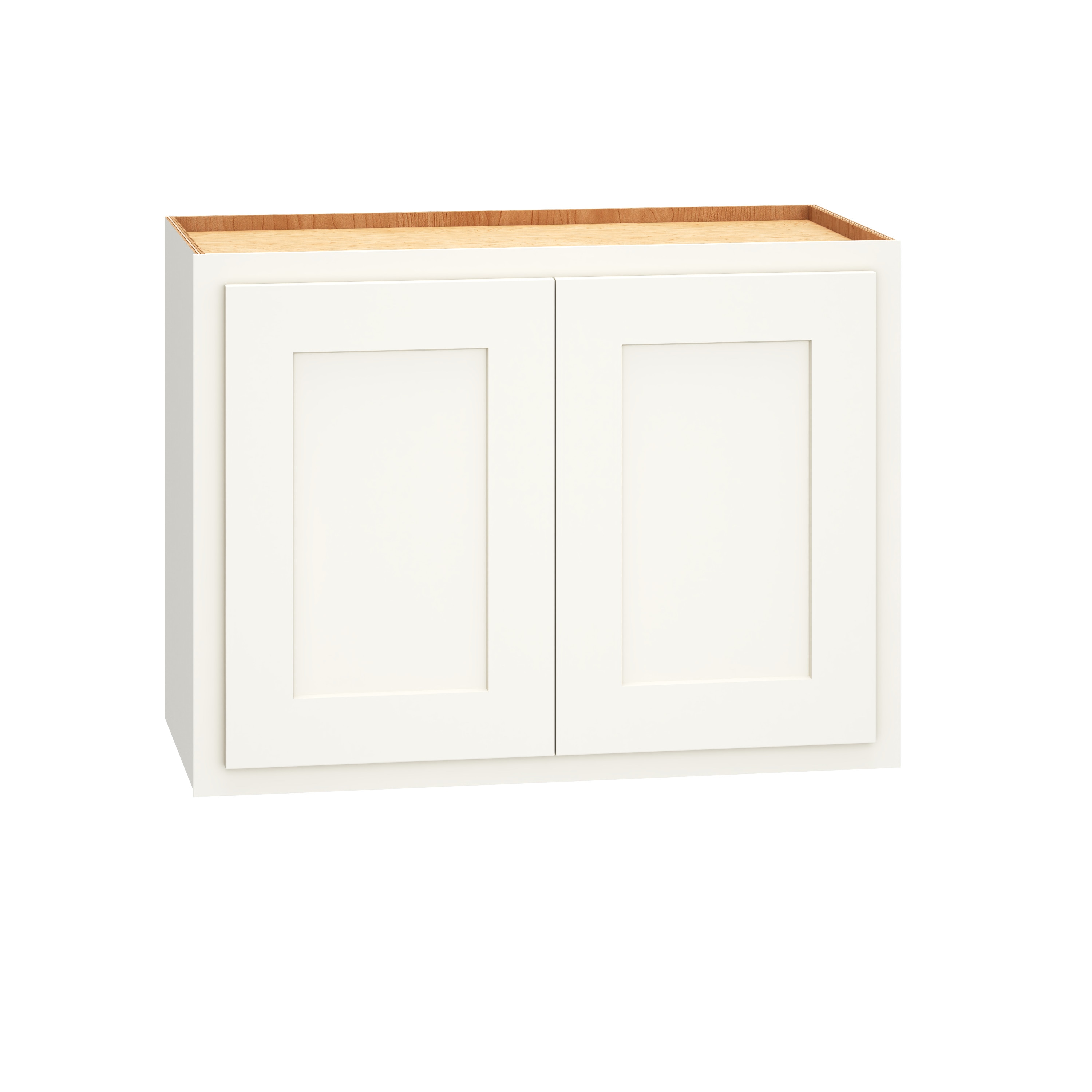 Diamond Express 321 W2418 Jamestown 24-in W x 18-in H x 12-in D White Partial Overlay Wall Fully assembled Plywood Cabinet (Recessed Panel Shaker)