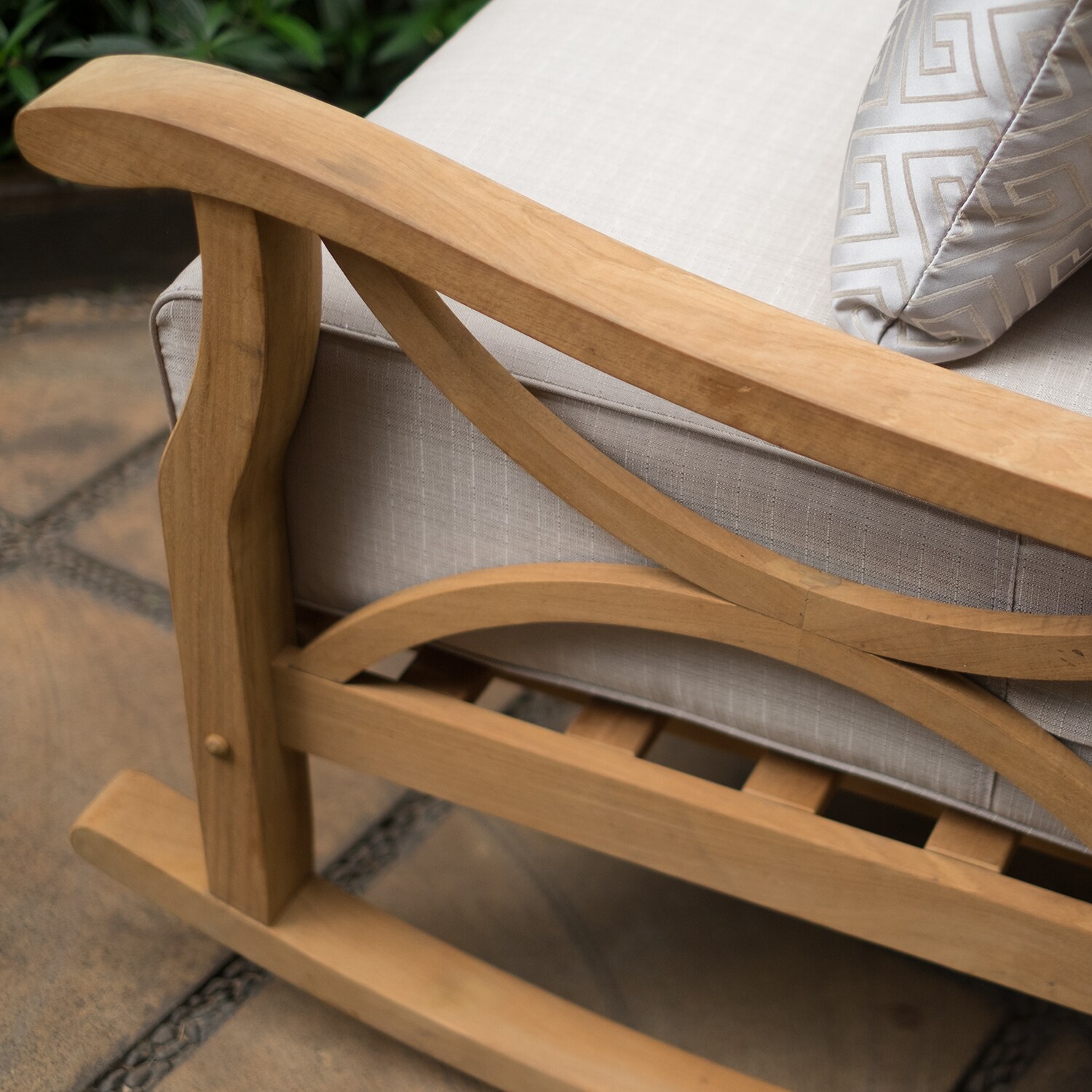 Teak wood rocking chair sam's online club