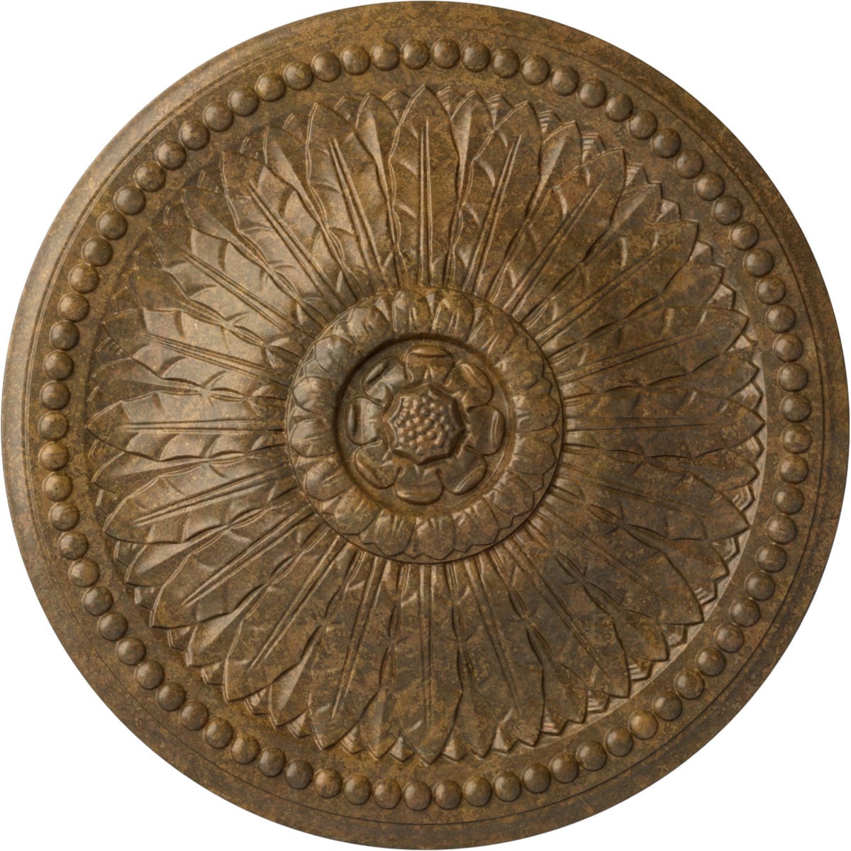 Ekena Millwork CM29SPRZS Springtime 29.375-in W x 29.375-in L Rubbed Bronze Polyurethane Ceiling Medallion