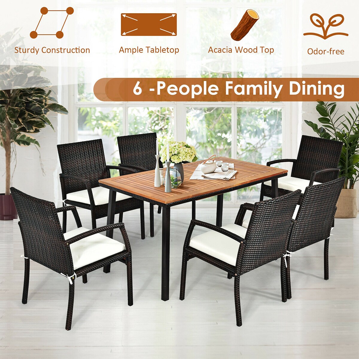 WELLFOR DOZN70691 Patio-Tables - View #8