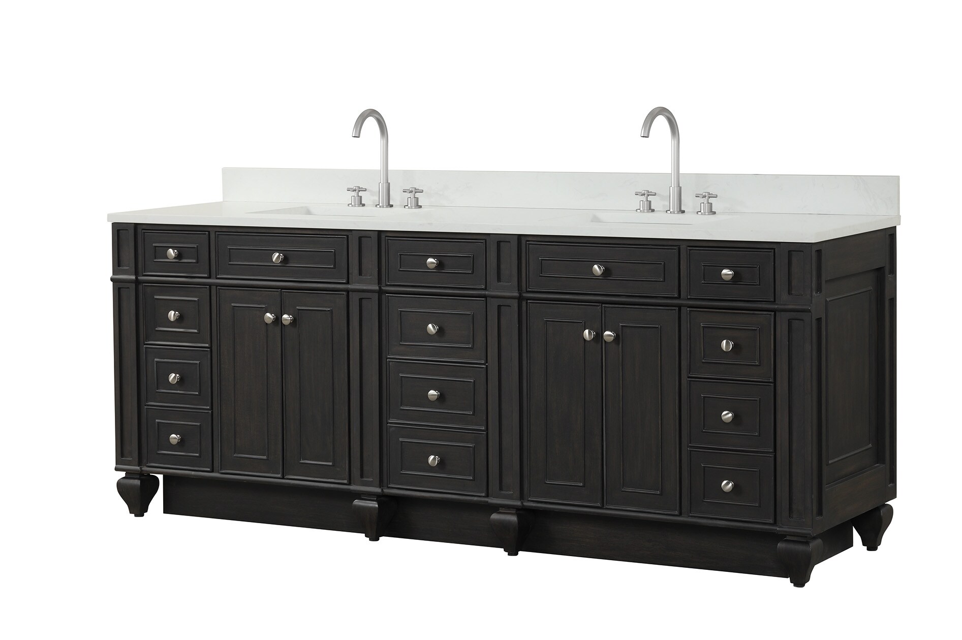 Design Element WN-84-BR Bath-Vanity-Combo - View #2