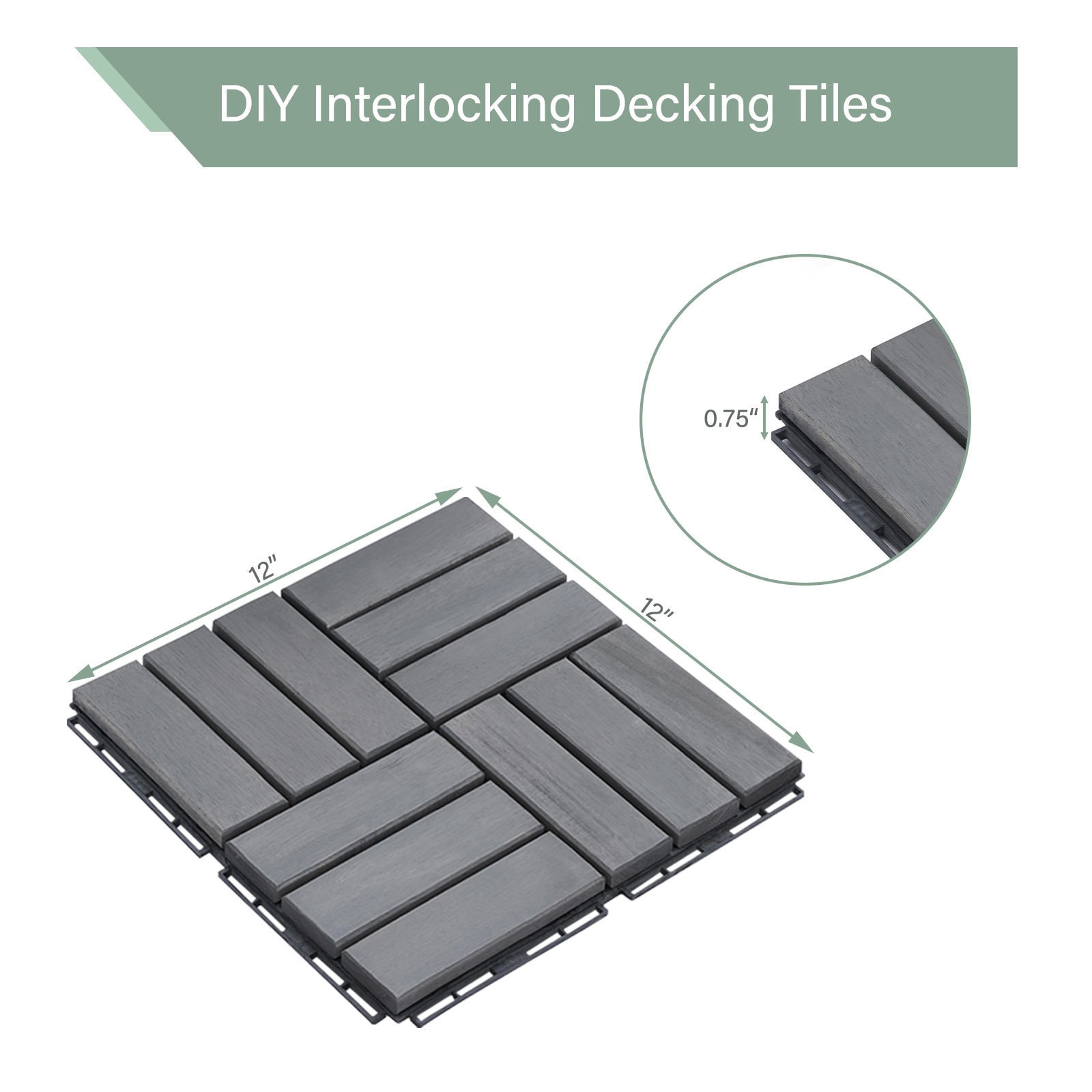 Tatayosi CT-DT12A-LG Deck-Tiles - View #3