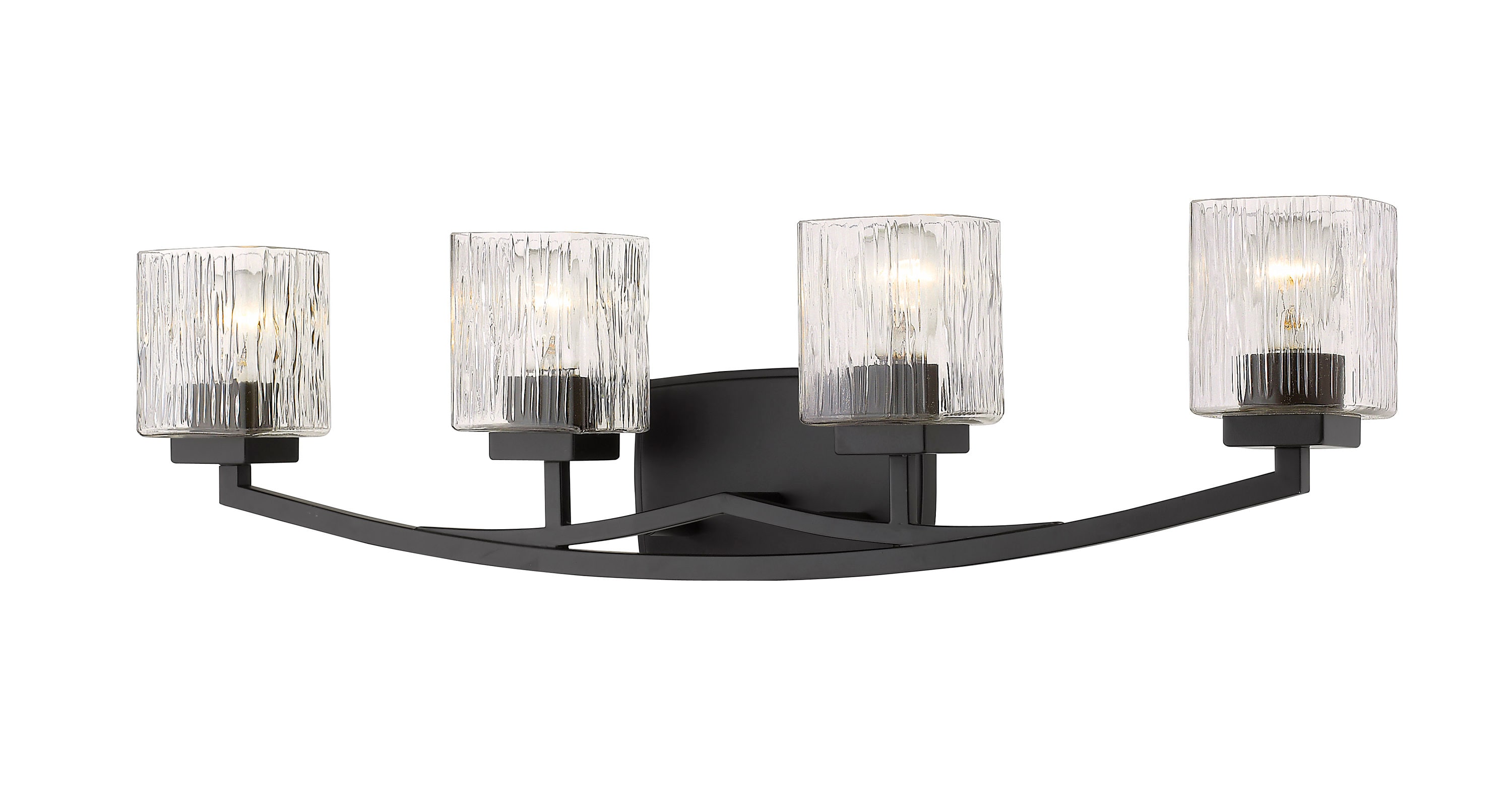 Z-lite Zaid 32-in 4-light Bronze Modern Contemporary Vanity Light In 