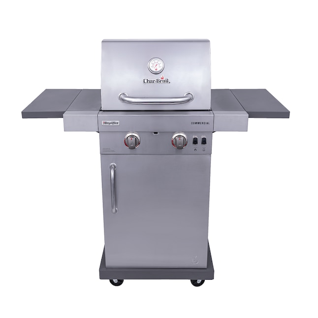 offentlig vidnesbyrd Afgørelse Char-Broil Amplifire Commercial Series Stainless Steel 2-Burner Liquid  Propane and Natural Gas Infrared Gas Grill in the Gas Grills department at  Lowes.com