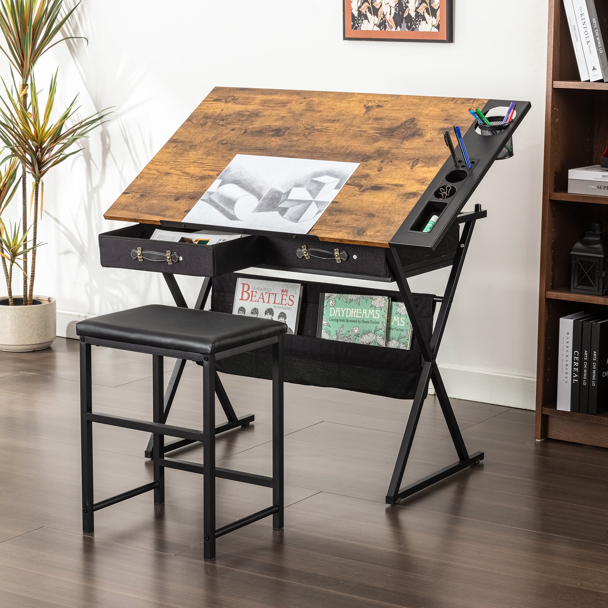 Vecelo LOE-DT04-BRN desks - View #3