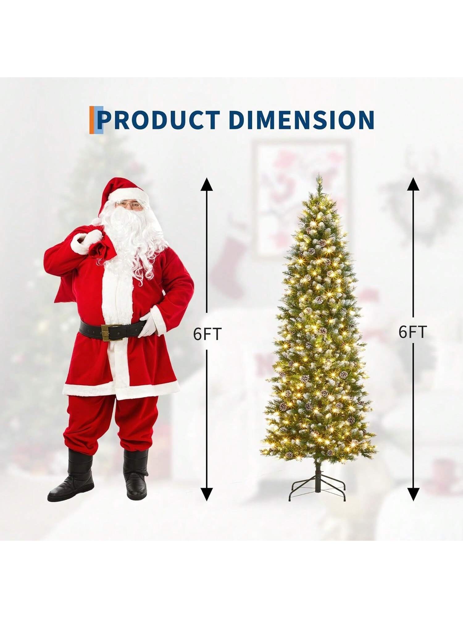 Qeetex BY-PHK-35JNRVSF Artificial-Christmas-Trees - View #4