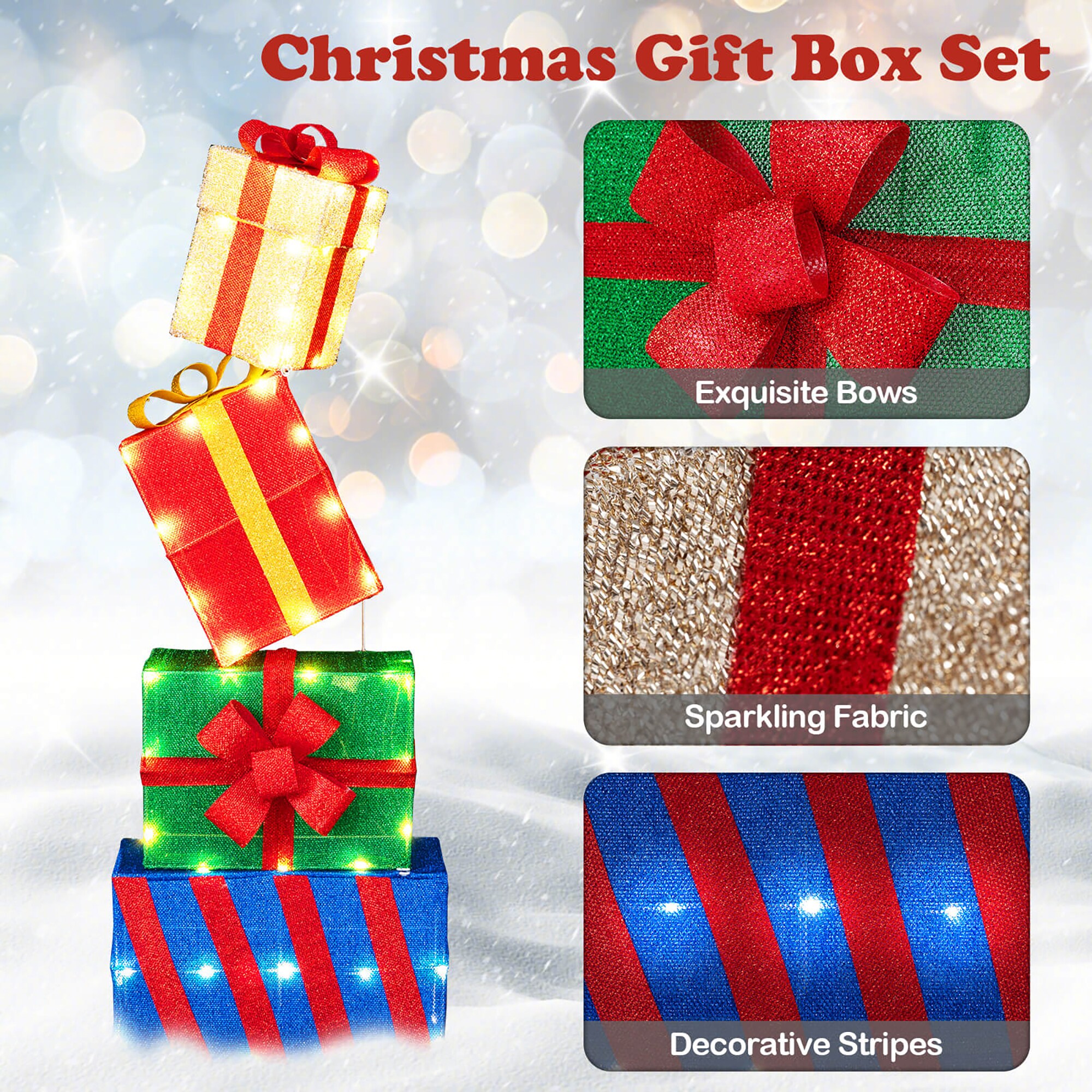 Costway HCST10544 Table-Christmas-Decorations - View #6