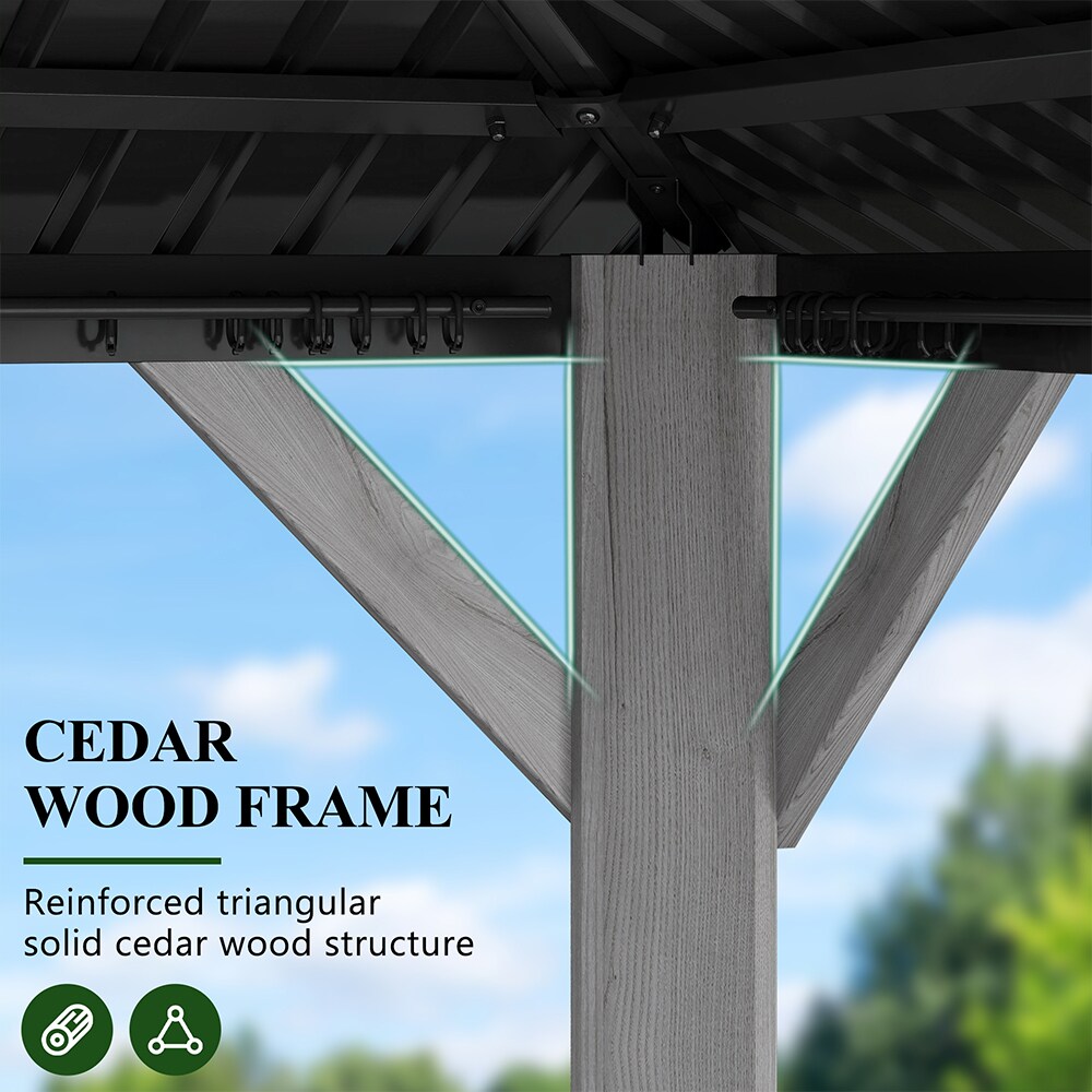Coveronics LW-ATPSC24G055 Wood-Resin-Gazebos - View #9