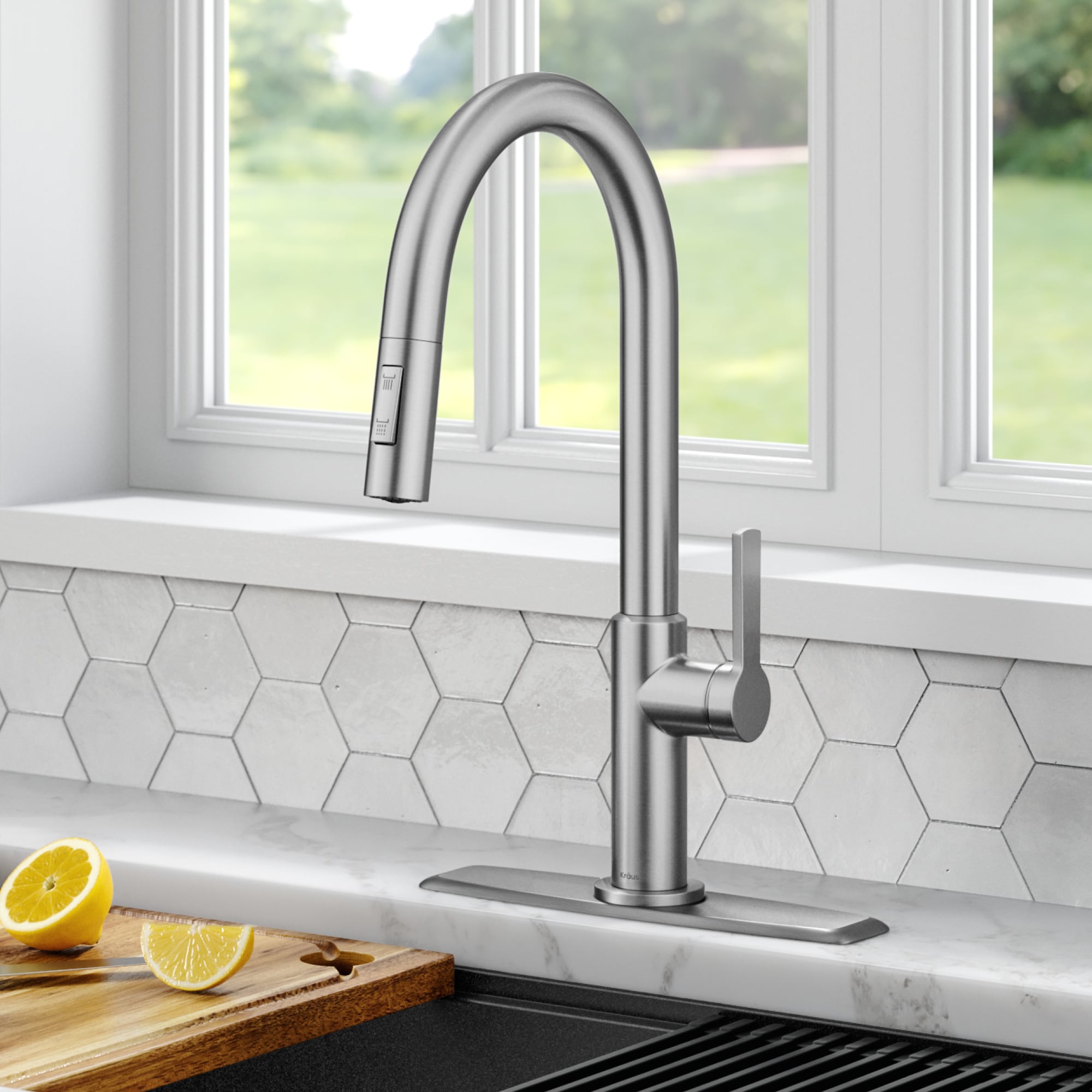 Kraus KPF-2820SFS-DP02SFS Kitchen-Faucets - View #2