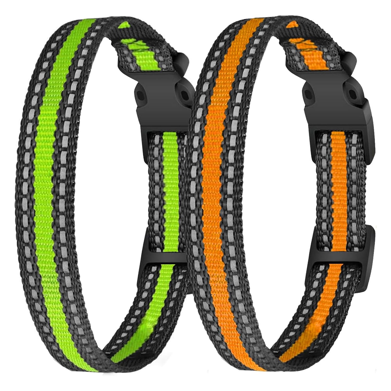 Etokfoks 2 pack adjustable reflective waterproof nylon collar straps 3 ...