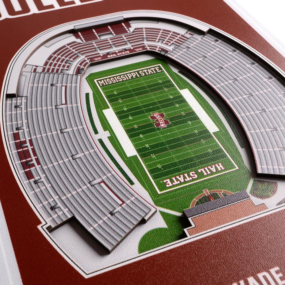 StadiumViews Mississippi State Bulldogs 32-in H x 0.75-in W Sports Wood ...