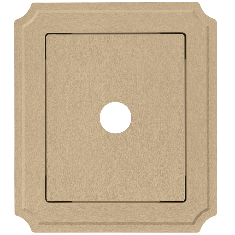 Ply Gem 140025 8.54-in x 7.52-in Amber Vinyl Universal Mounting Block