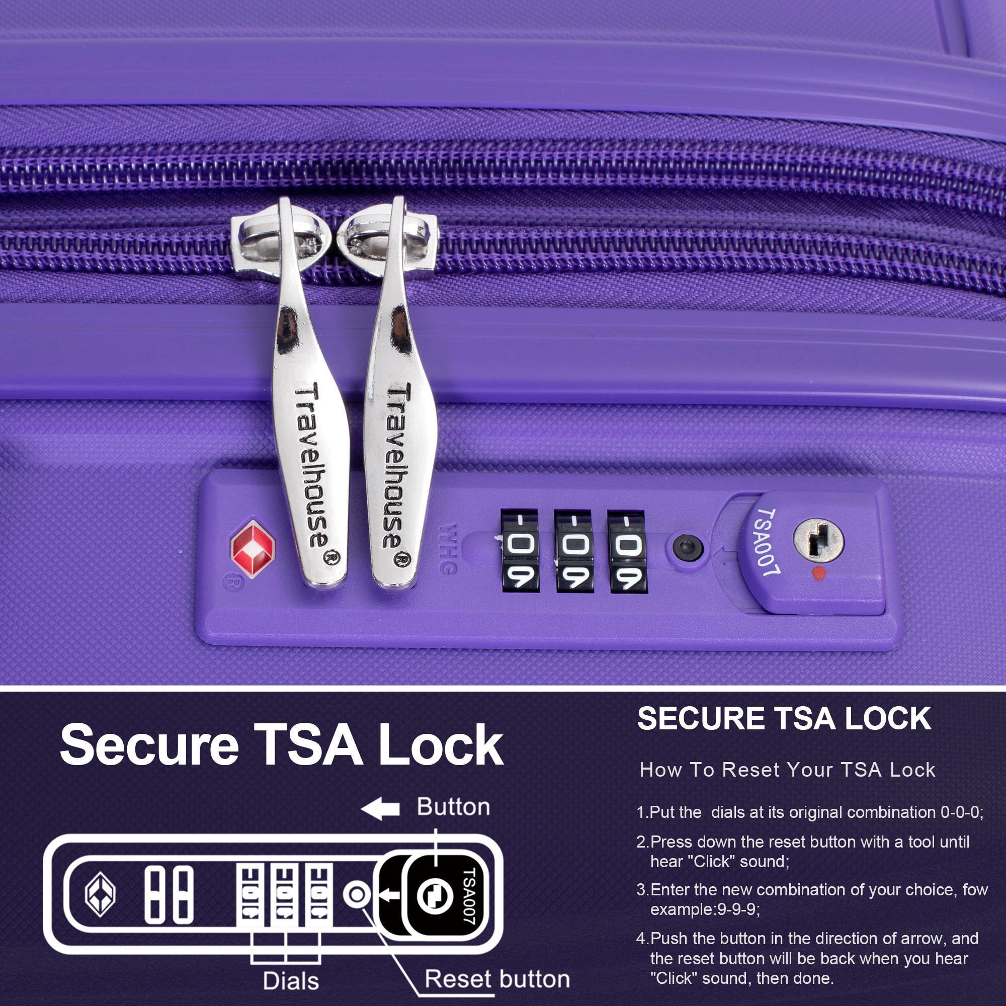 SINOFURN SYD9400021PP Luggage-And-Luggage-Sets - View #4