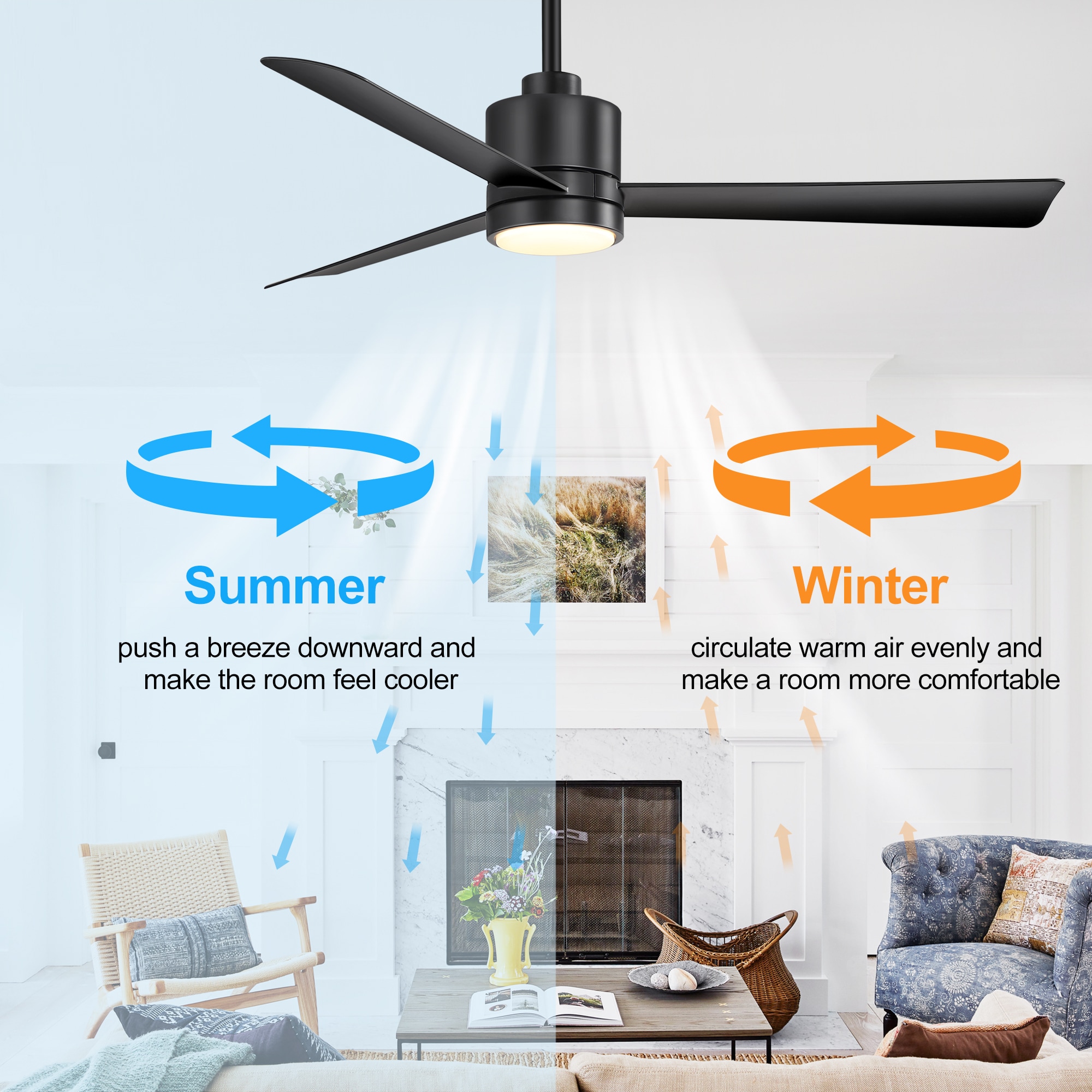 Breezary 24029-AB Ceiling-Fans - View #4