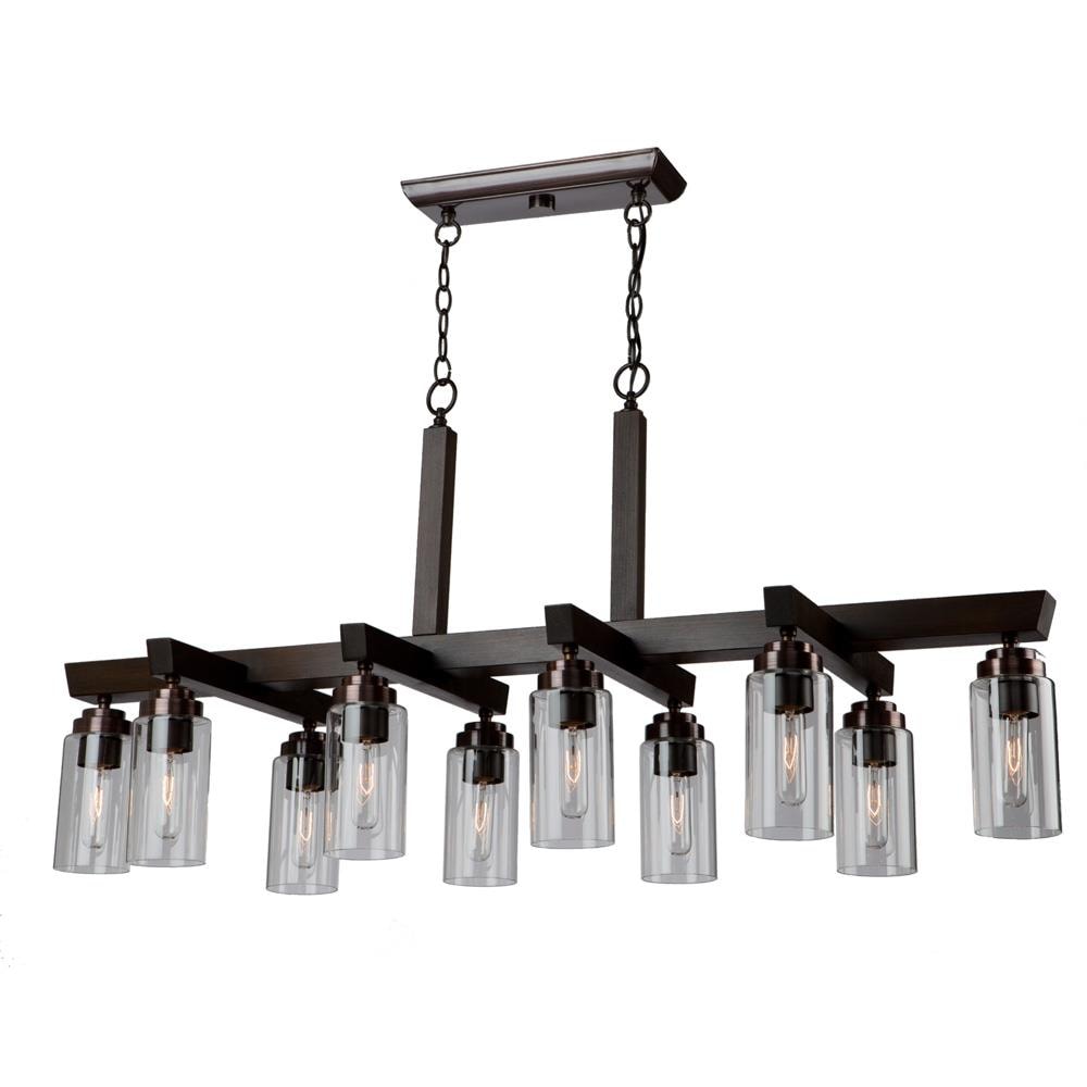 ARTCRAFT AC10860BU Home Glow 10-Light Oil-Rubbed Bronze Transitional Dry rated Chandelier