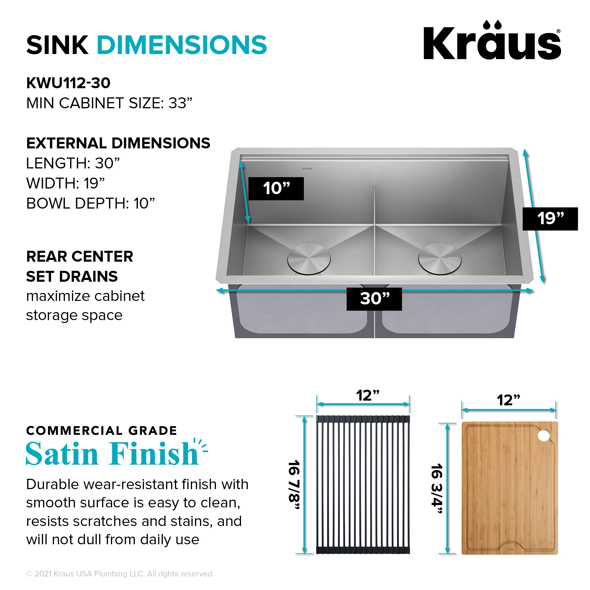Kraus KWU112-30 Kitchen-Sinks - View #6
