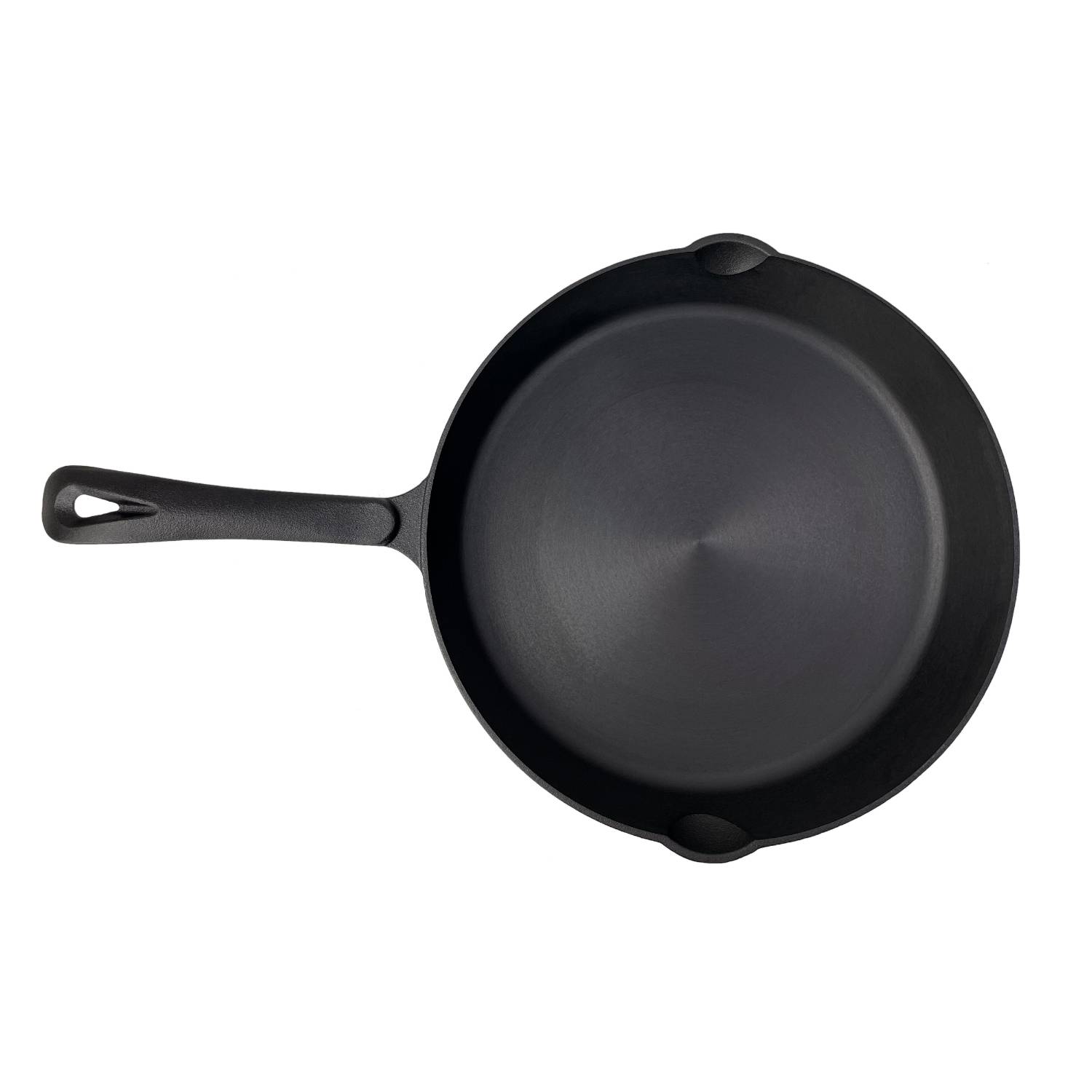 Lehman's 100058684 Lehmans Cast Iron Skillet - Nitrogen Hardened Cookware - Tough but Lightweight - No Need to Season - Silicone Safety Handle Included - 12 inch