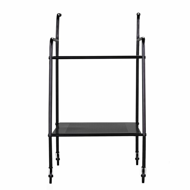 Boston Loft Furnishings Howe 29-in x 33.5-in Black Rectangle Cart Bar Boston Loft Furnishings Howe 29-in x 33.5-in Black Rectangle Cart Bar