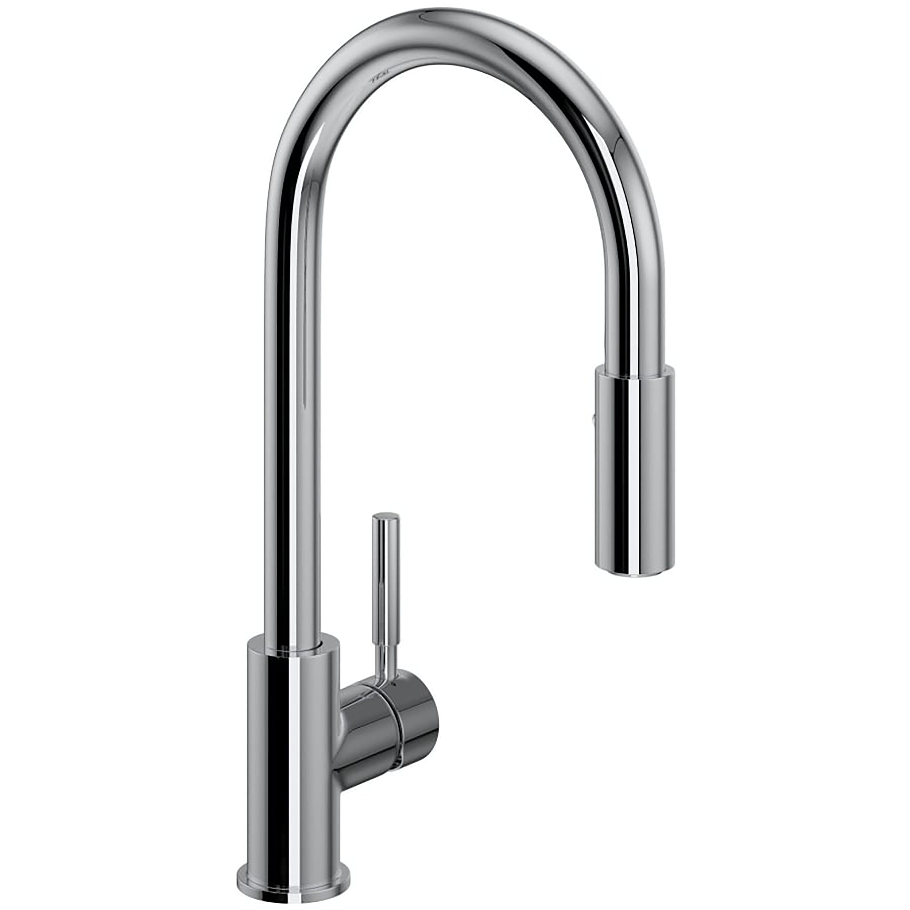 Rohl R7520APC Polished Chrome Single Handle Deck-mount Kitchen Faucet with Sprayer