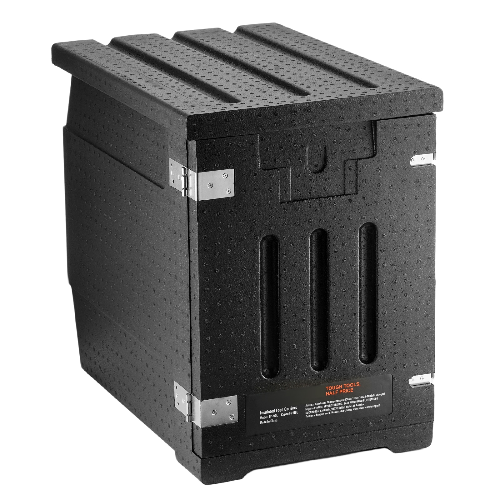 VEVOR ZFQ18X24X60000001V0 82 Qt Insulated Food Pan Carrier Quart Steel Reusable Food storage container