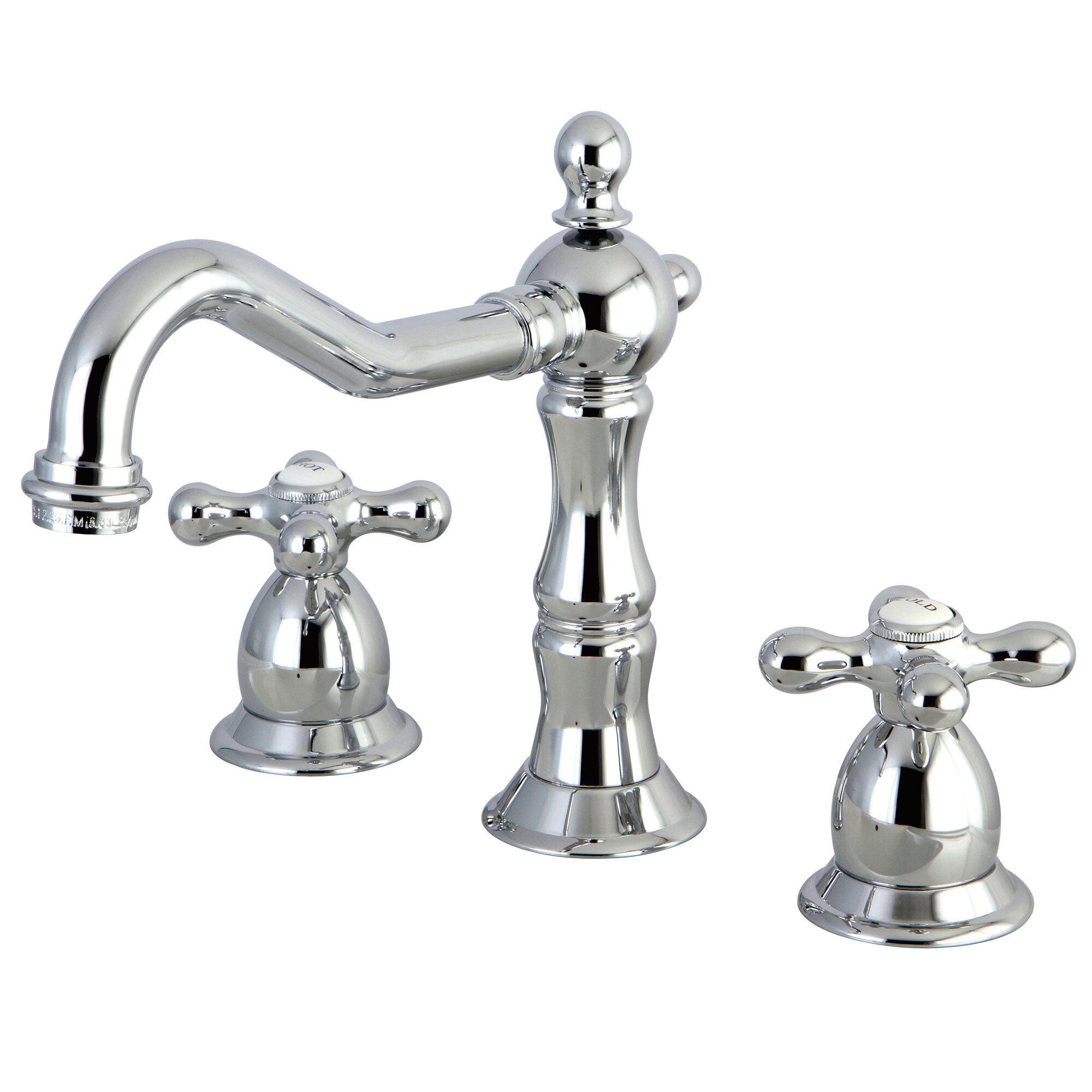 Elements of Design Chrome Widespread 2-Handle Bathroom Sink Faucet with ...