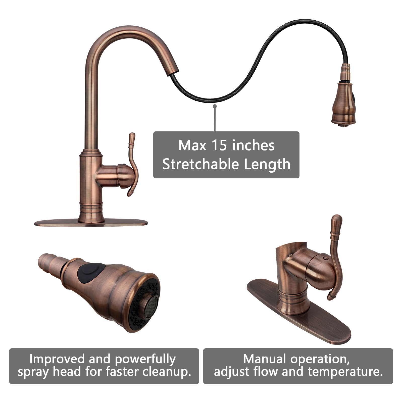 Akicon AK96415-AC Kitchen-Faucets - View #4