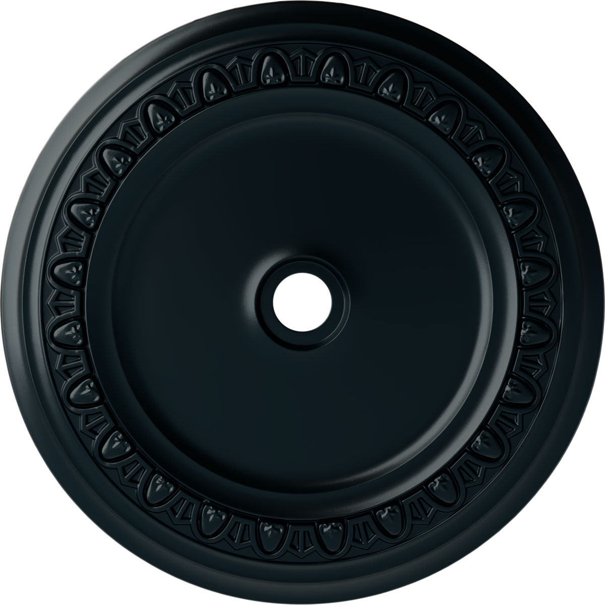 Ekena Millwork CM41CANSF Caputo 41-in W x 41-in L Painted Night Shade Polyurethane Whole Ceiling Medallion