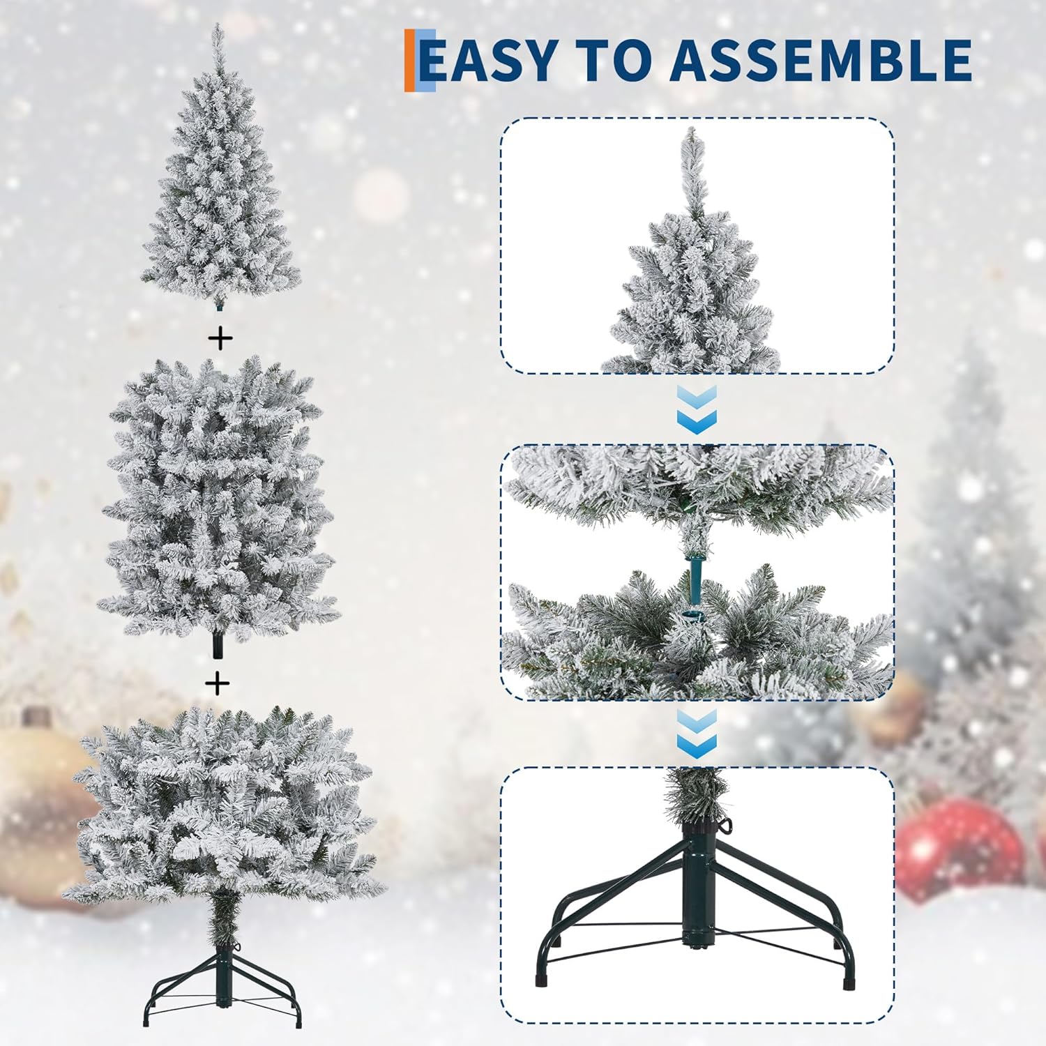 Qeetex LXL-PHK-35JM0T57 Artificial-Christmas-Trees - View #6