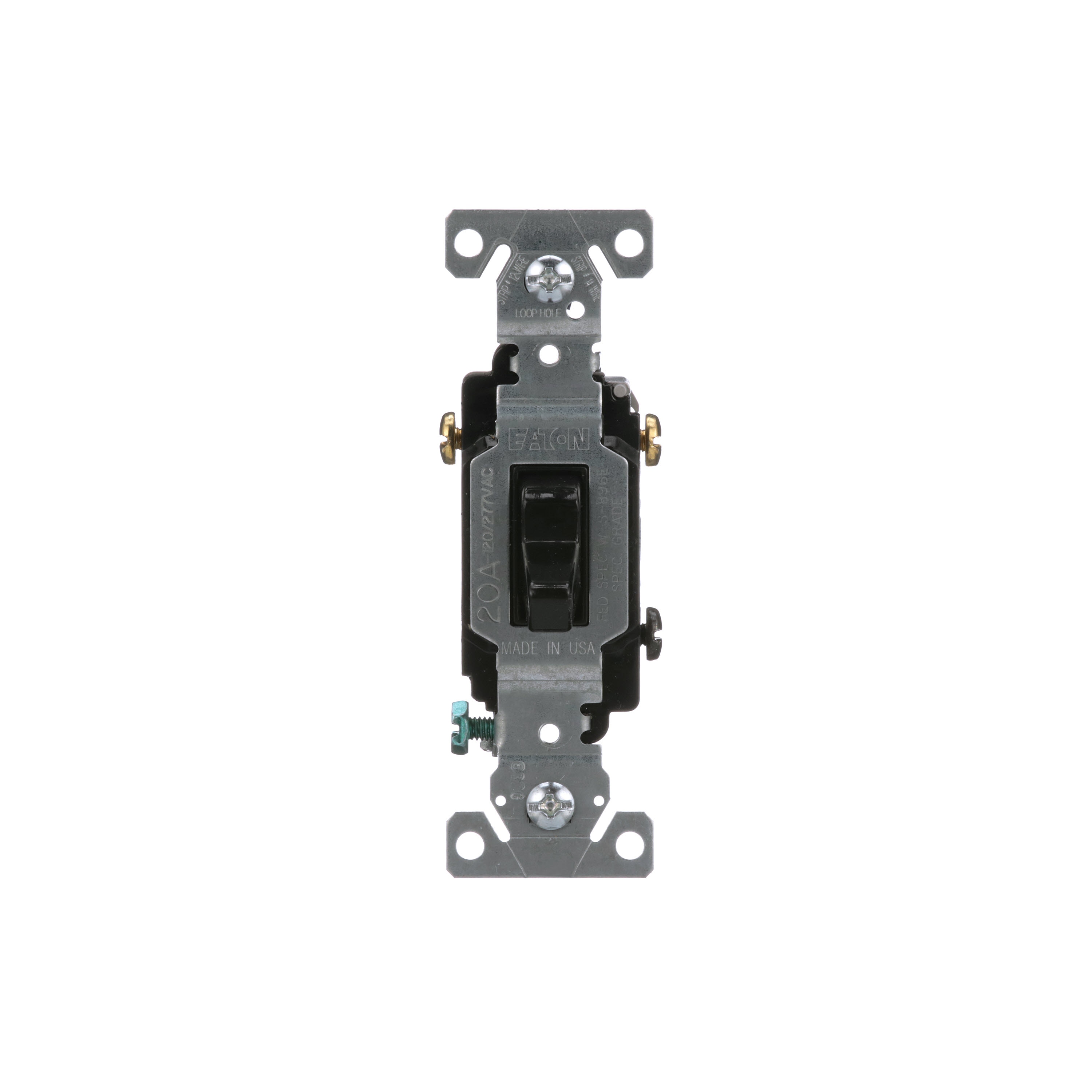 Eaton CSB320BK-BX-LW 20-amp 3-way Toggle Light Switch , Black