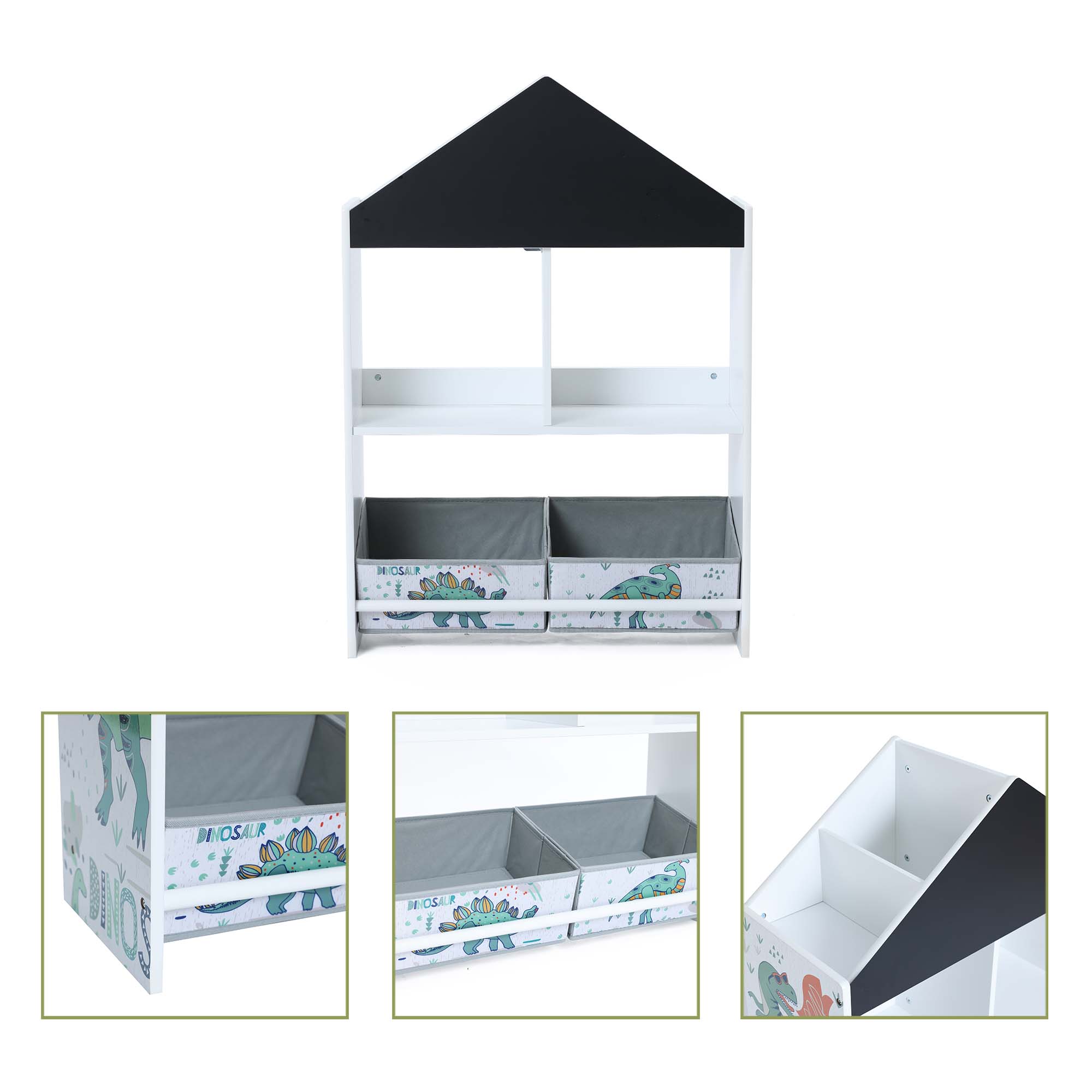 LuxenHome WHCF1867 bookcases - View #5