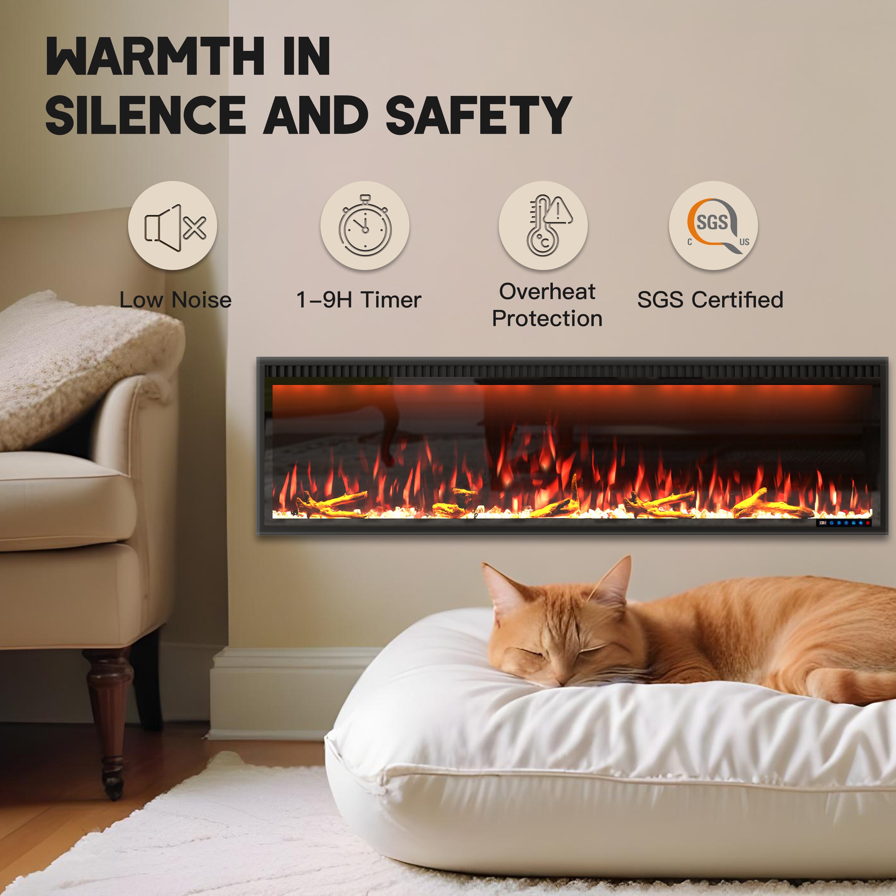 Mondawe MO-WE89430 Electric-Fireplaces - View #8