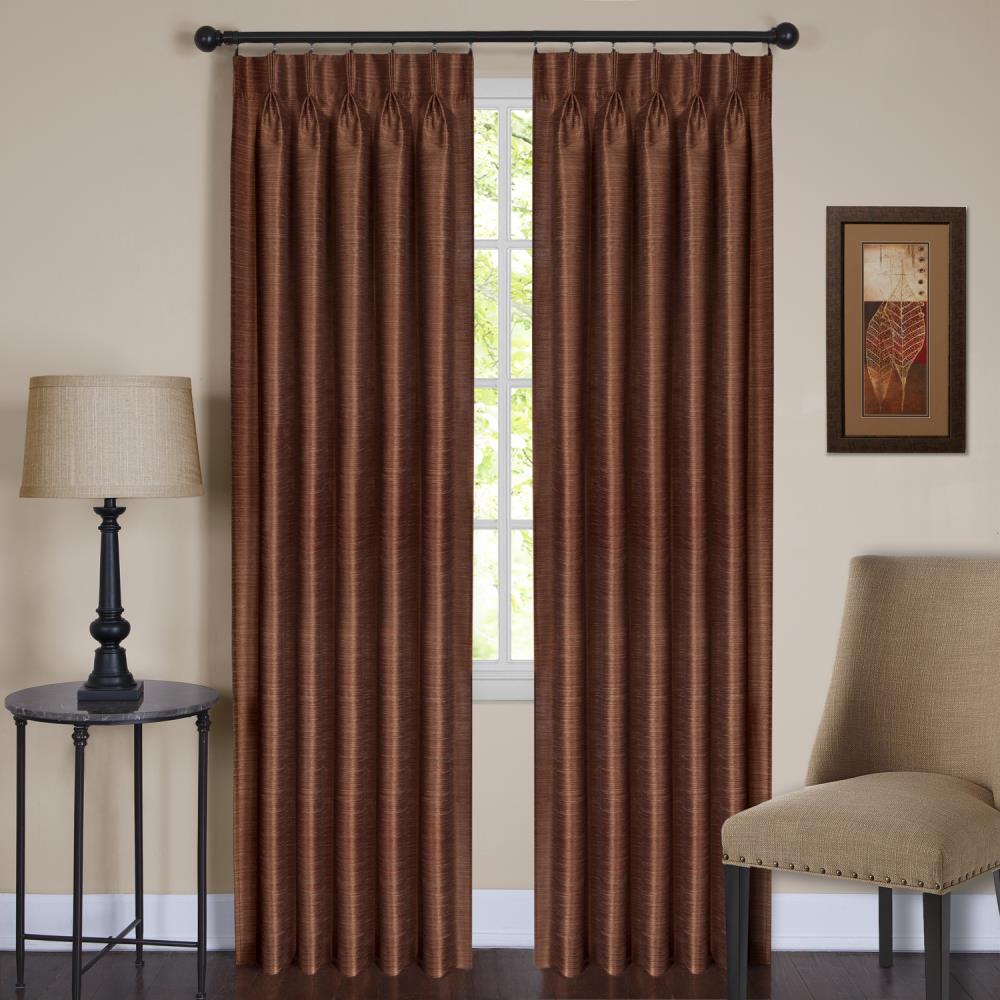 Achim PKPP63SP06 63-in Spice Light Filtering Rod Pocket Single Curtain Panel