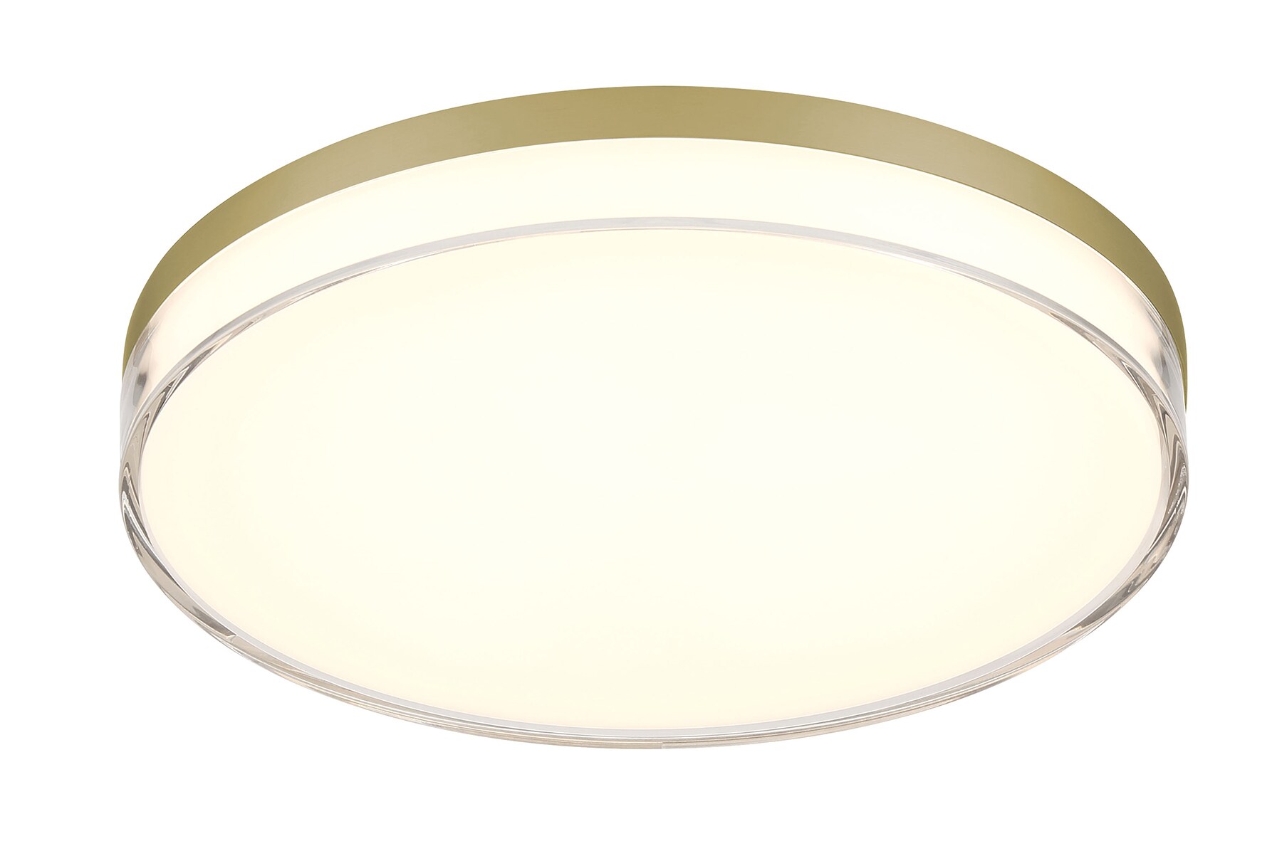 Minka Lavery 759-2-787-L Vantage 1 -Light 11-in Gloss Brass Integrated LED Flush Mount Light