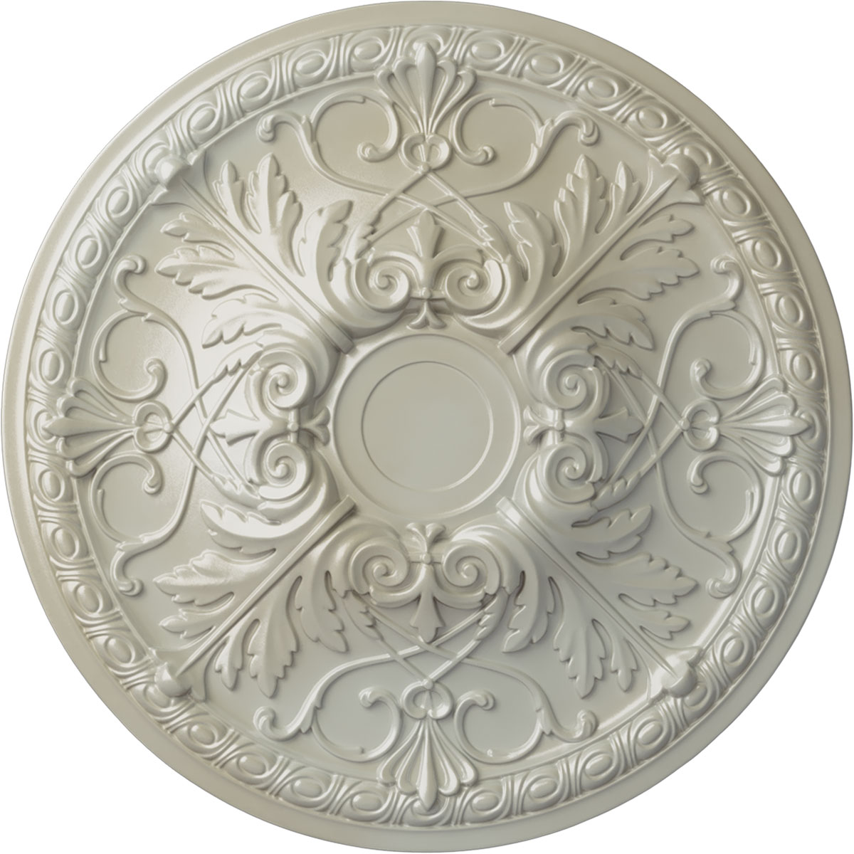 Ekena Millwork CM26TNFBS Tristan 26-in W x 26-in L Painted Flash Blue Polyurethane Whole Ceiling Medallion