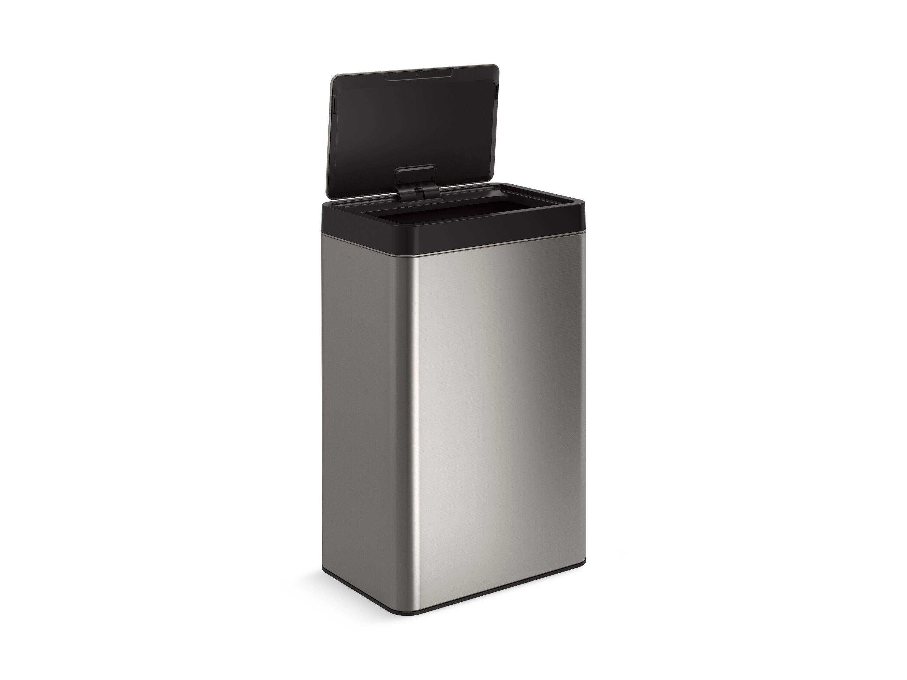13-Gallon Touchless Stainless Steel Trash Can with Fingerprint Resistant Finish