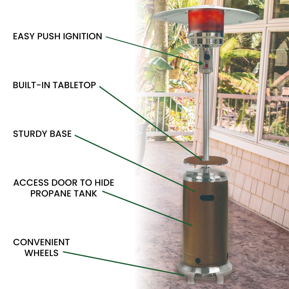 Hanover HAN002BRSS-CV Outdoor-Gas-Patio-Heaters - View #3