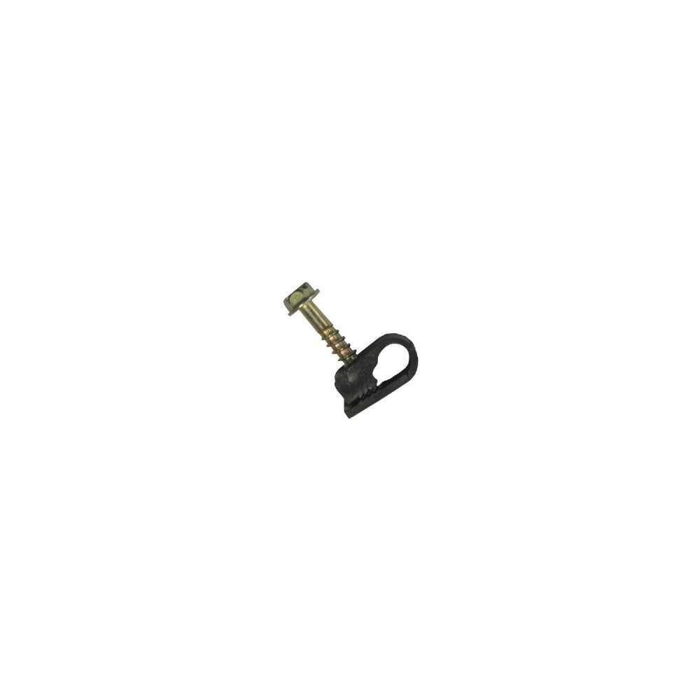  ZX9TGRDC127163 500206 SINGLE FLEXIBLE CABLE CLIPS WITH SCREWS, 100 Pack