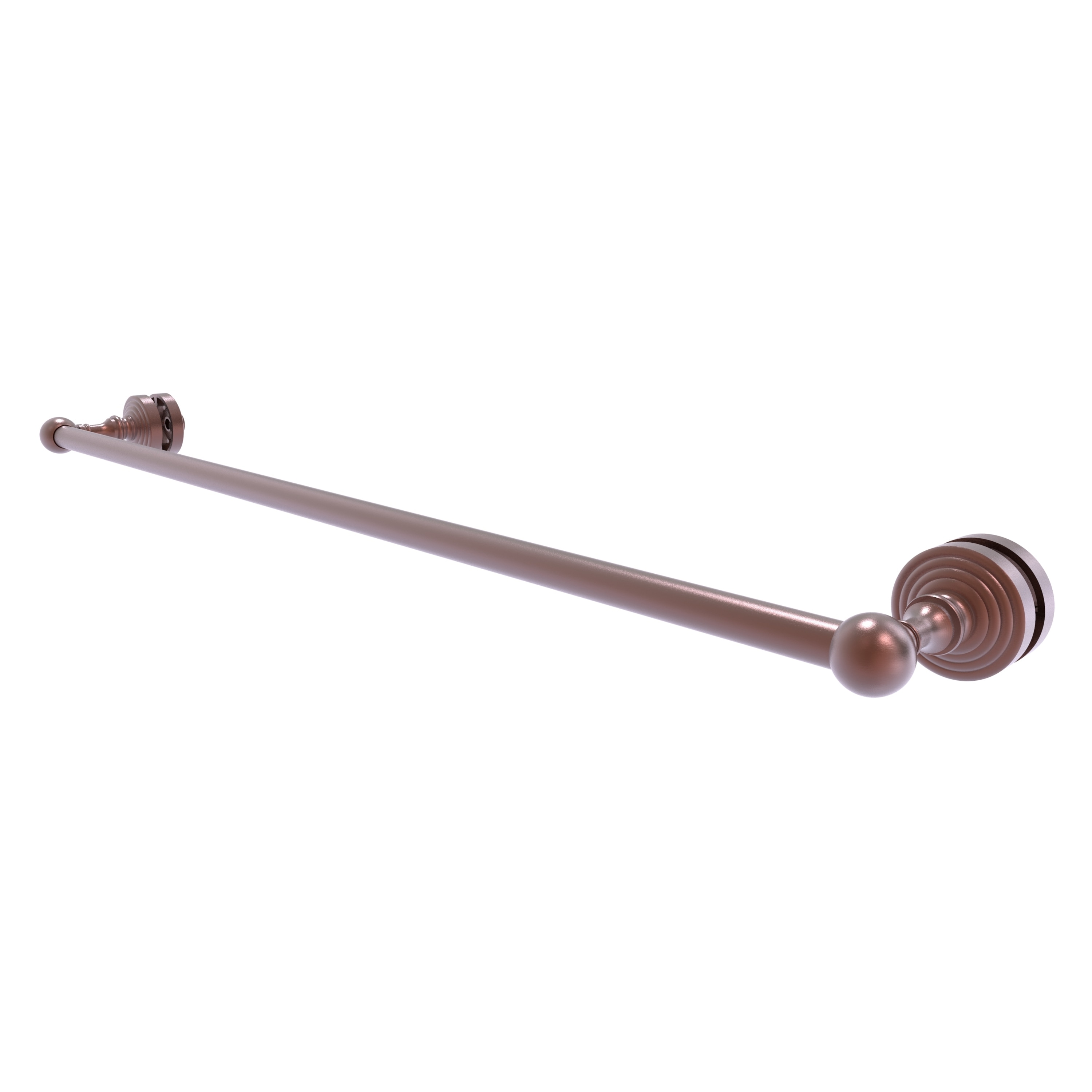 Allied Brass WP-41-SM-30-CA Waverly Place 30-in Antique Copper Wall mount Single Towel Bar