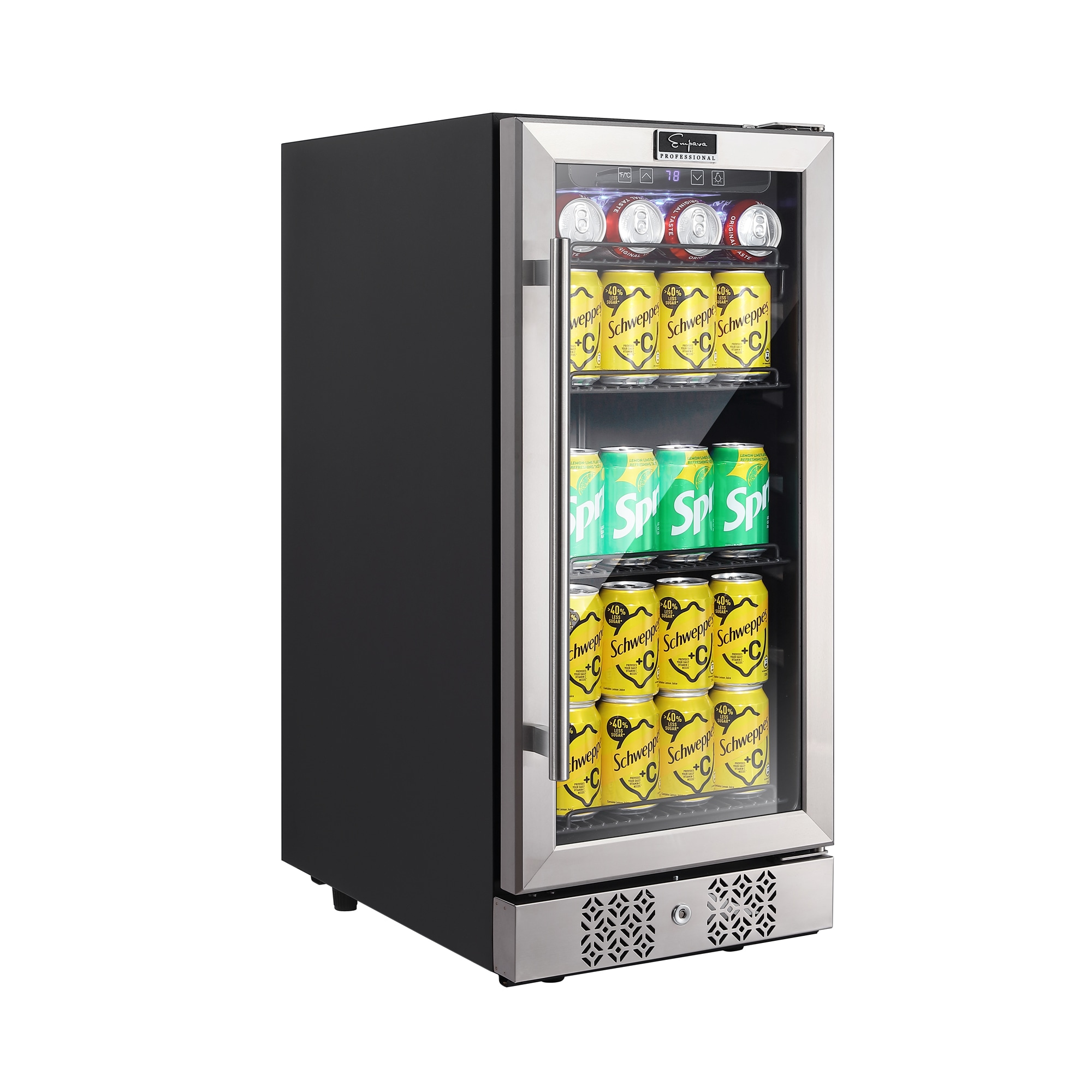 Beverage Refrigerator and Cooler, 110Can Mini fridge, with